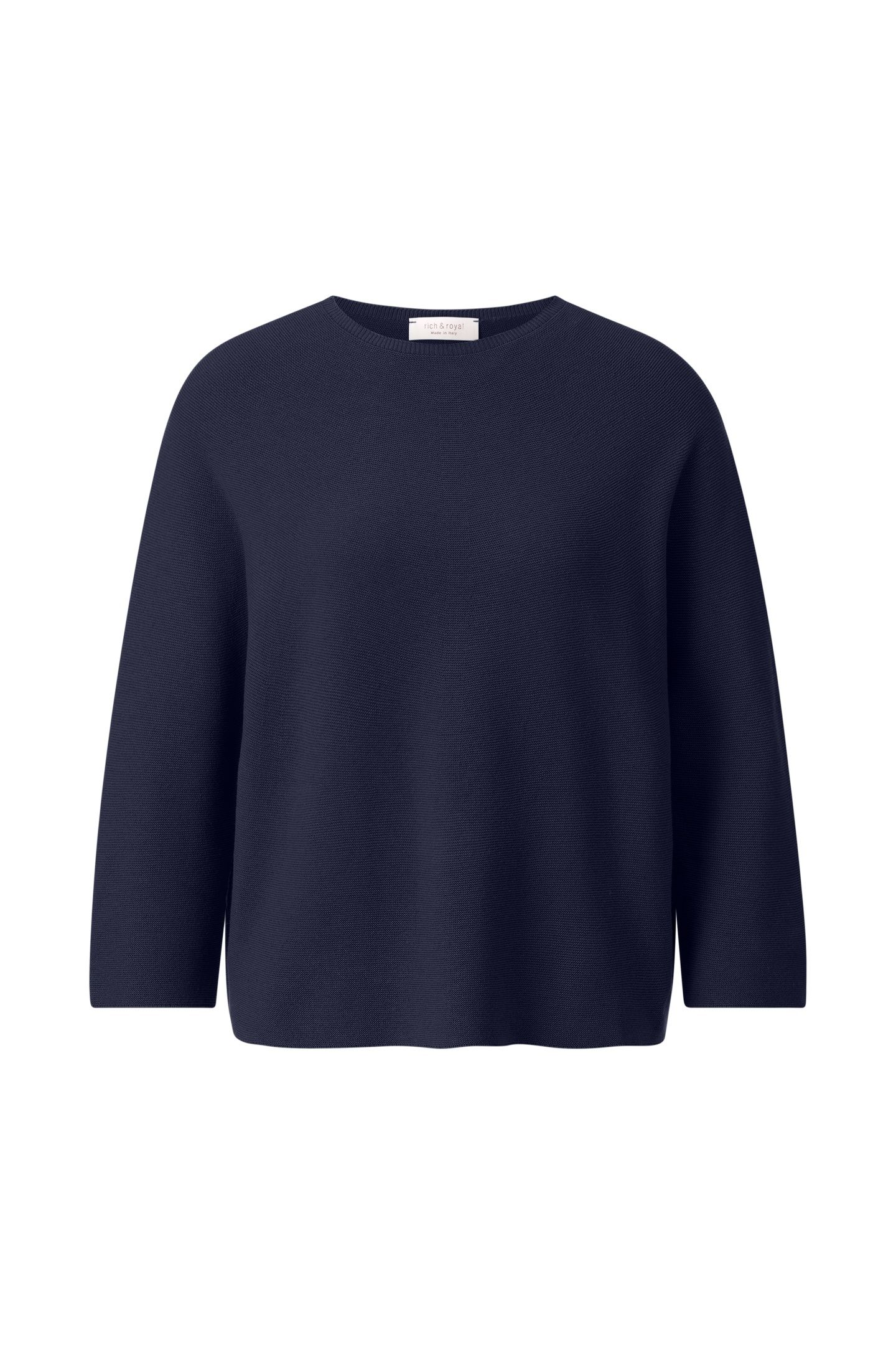 CREW-NECK SEAMLESS MIDNIGHT BLUE 3
