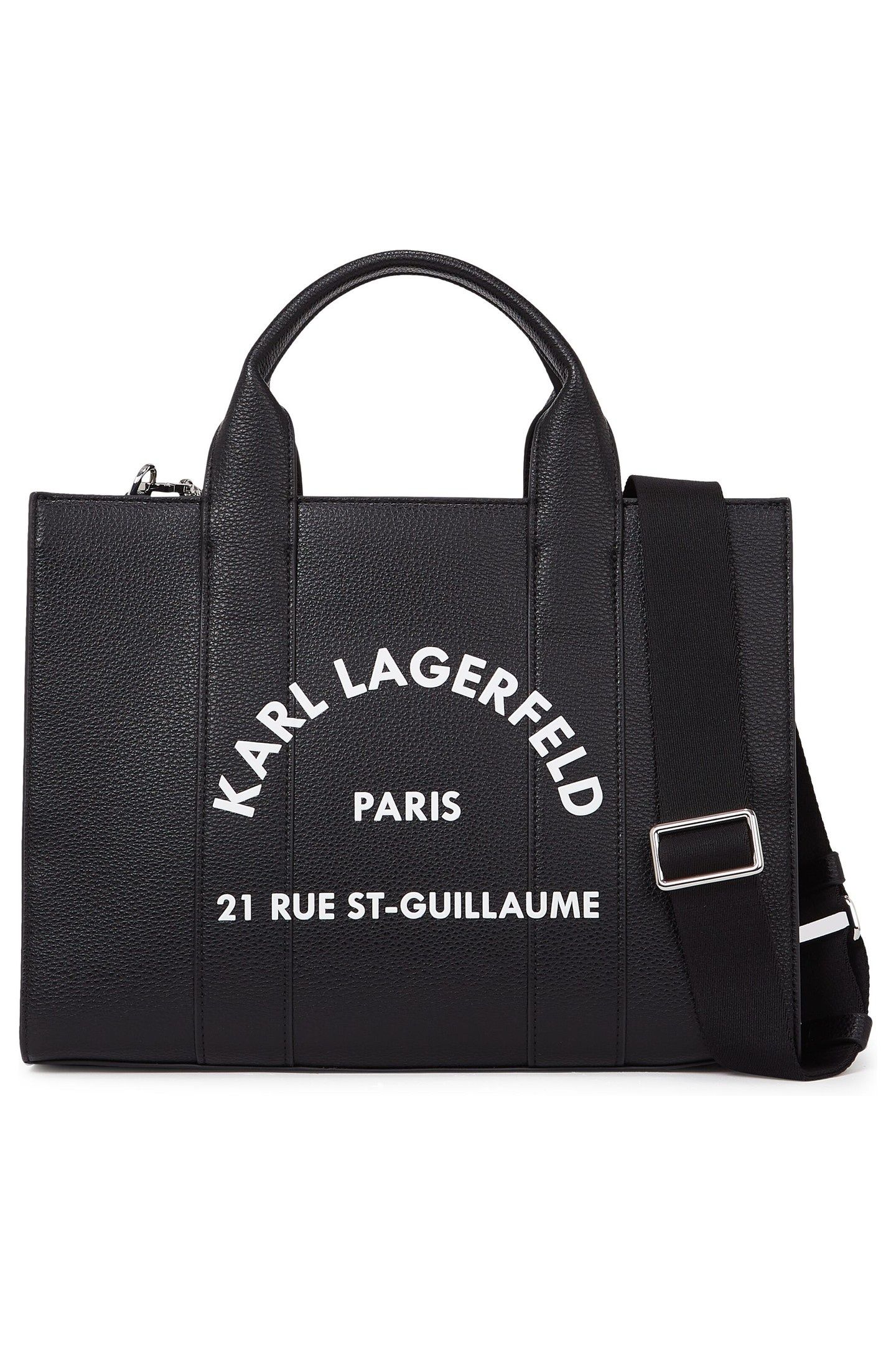 K/RSG PEBBLE SQUARE MED TOTE BLACK 1