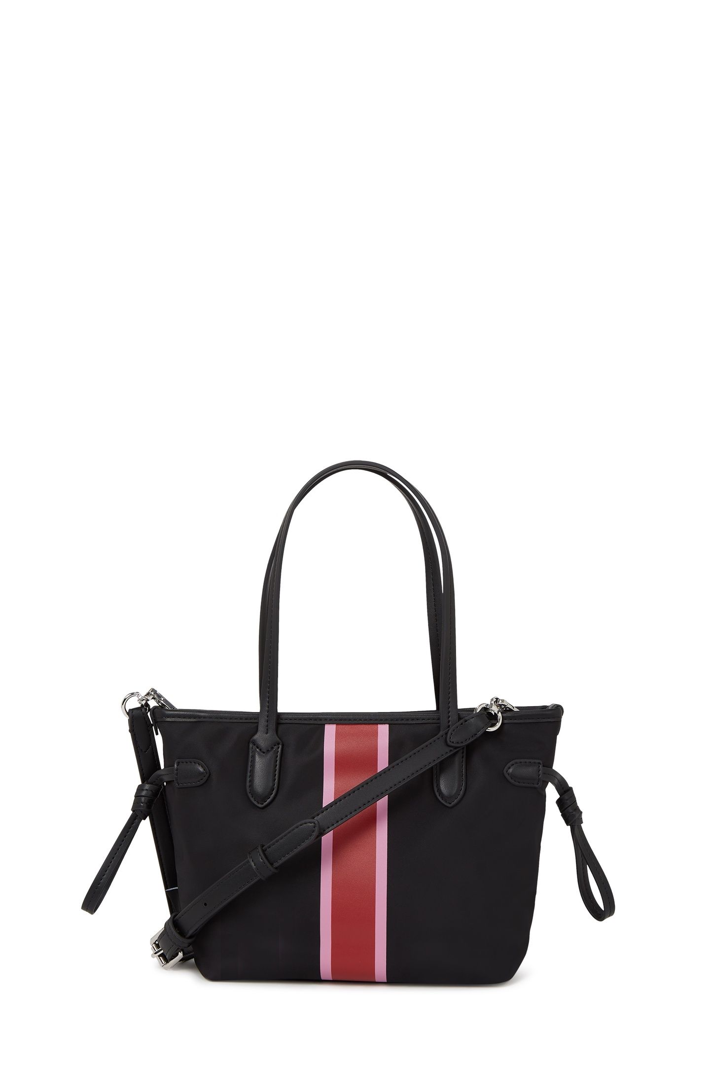 IKON NYLON STRIPE SM TOTE BLACK 3