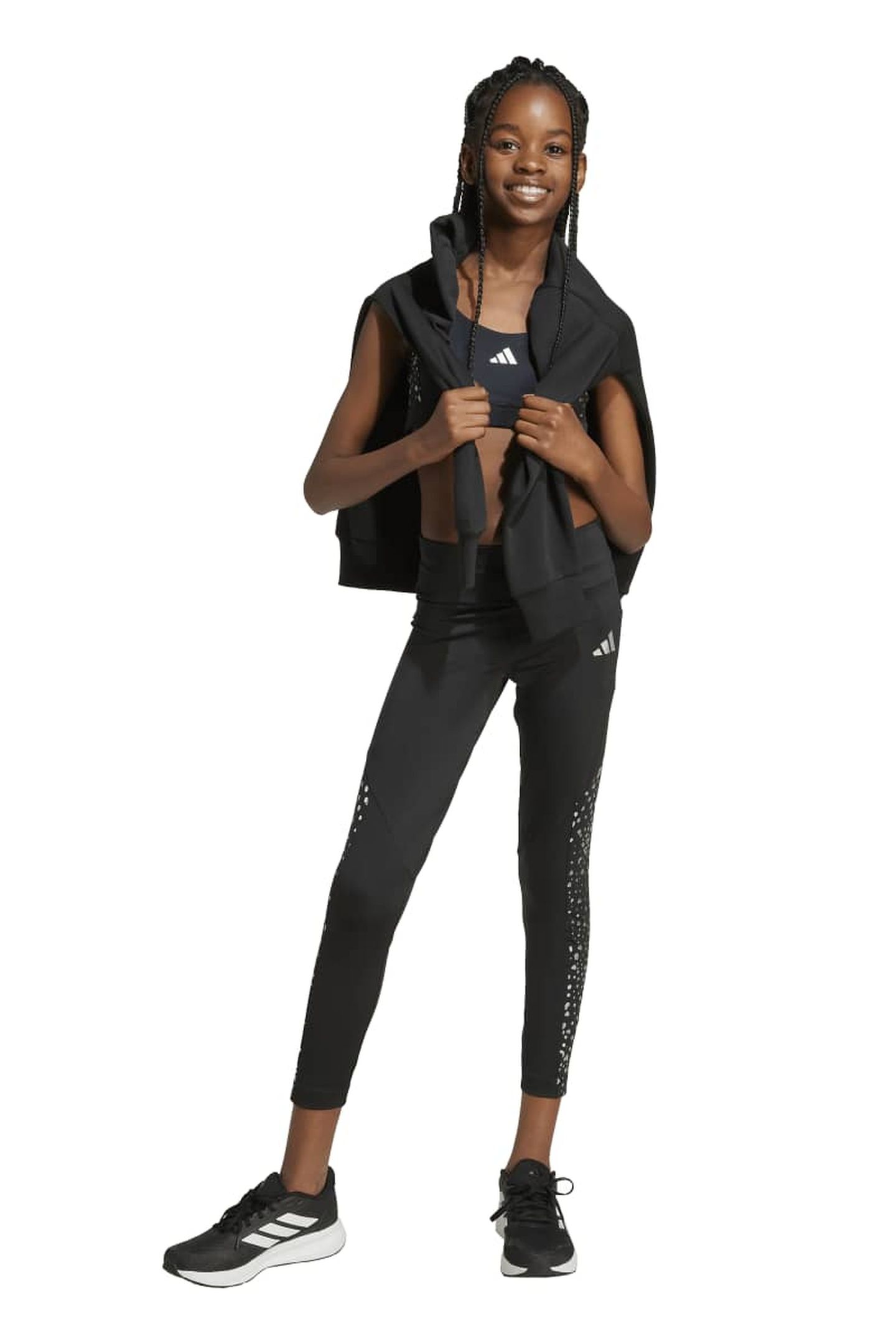 SPORTSWEAR TRAIN ESSENTIALS GLAM PRINT BRA BLACK 2