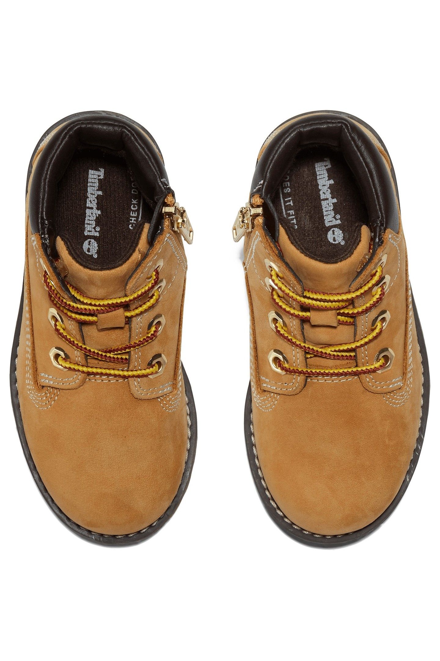 MID LACE UP WITH ZIP BOOT WHEAT 4