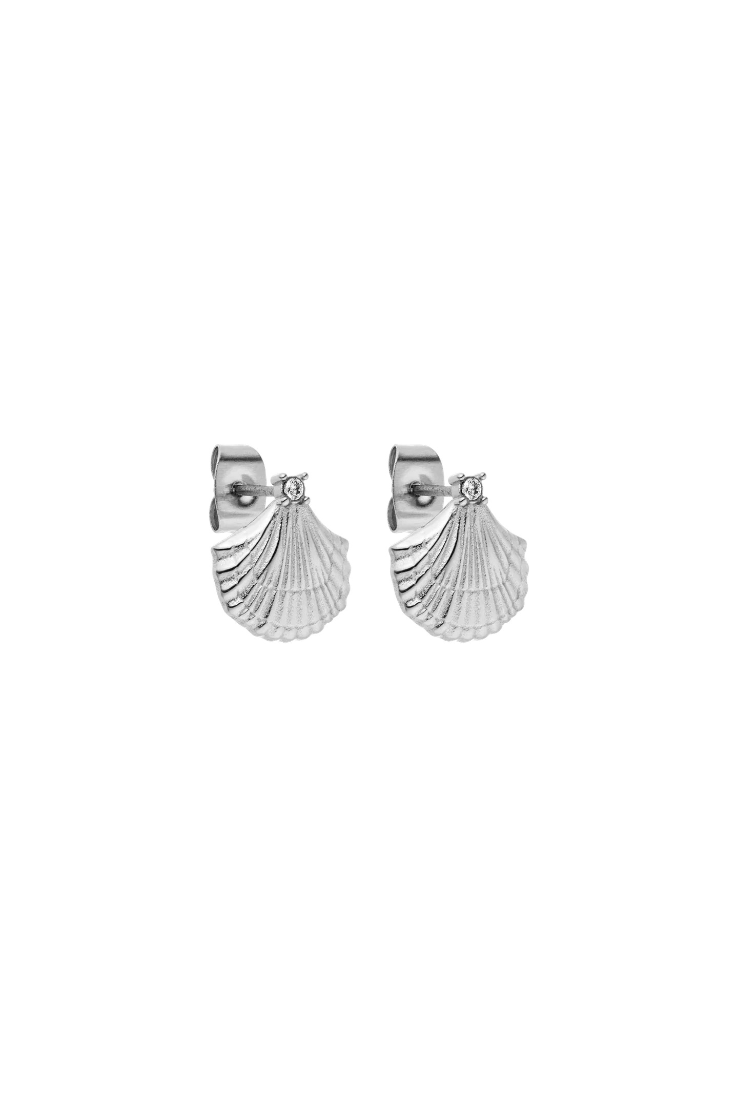SMALL SHELL OHRRINGE SILVER 2
