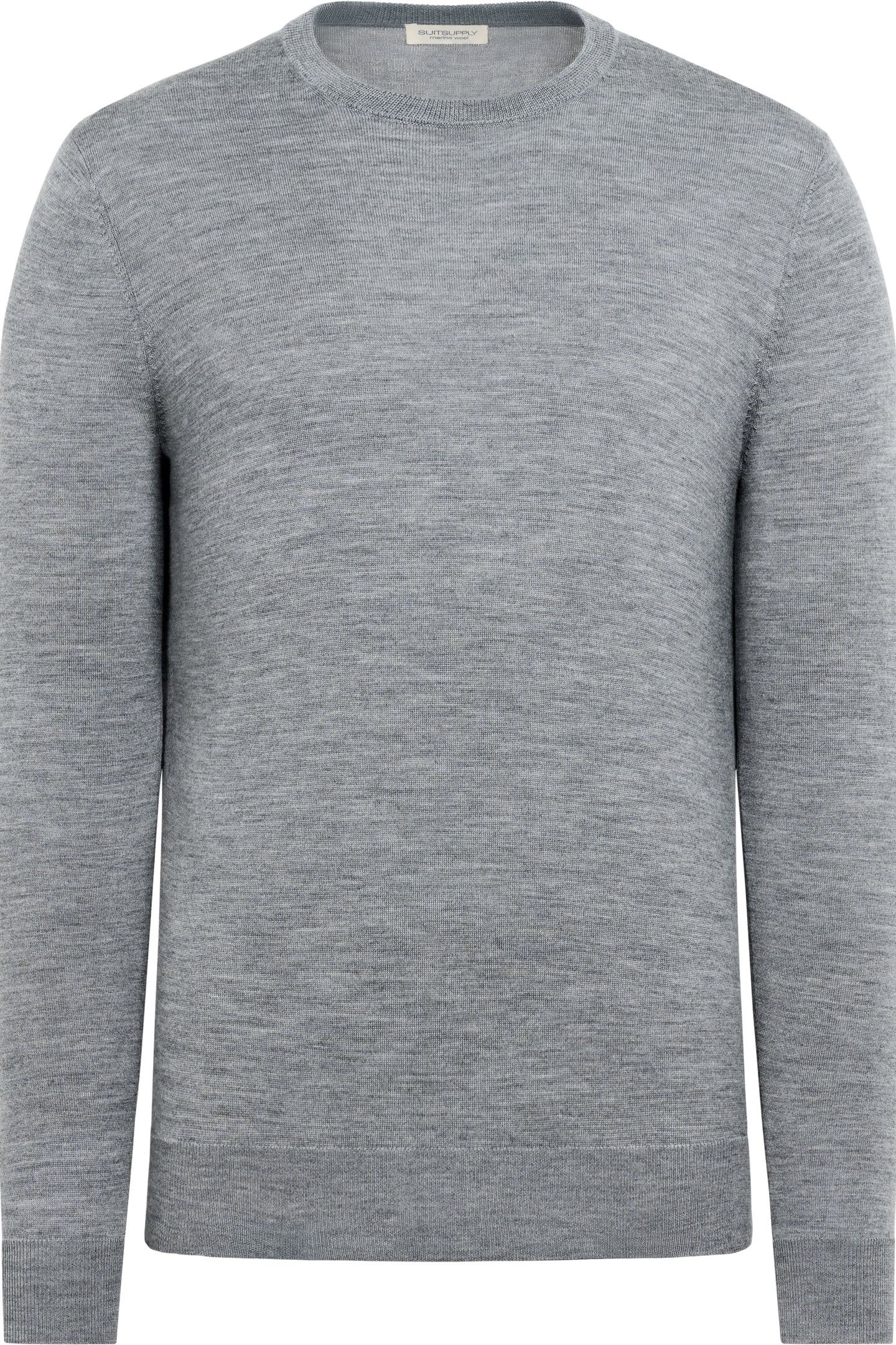 LSCREW MERINO GREY CREW AND V NECK GREY 7