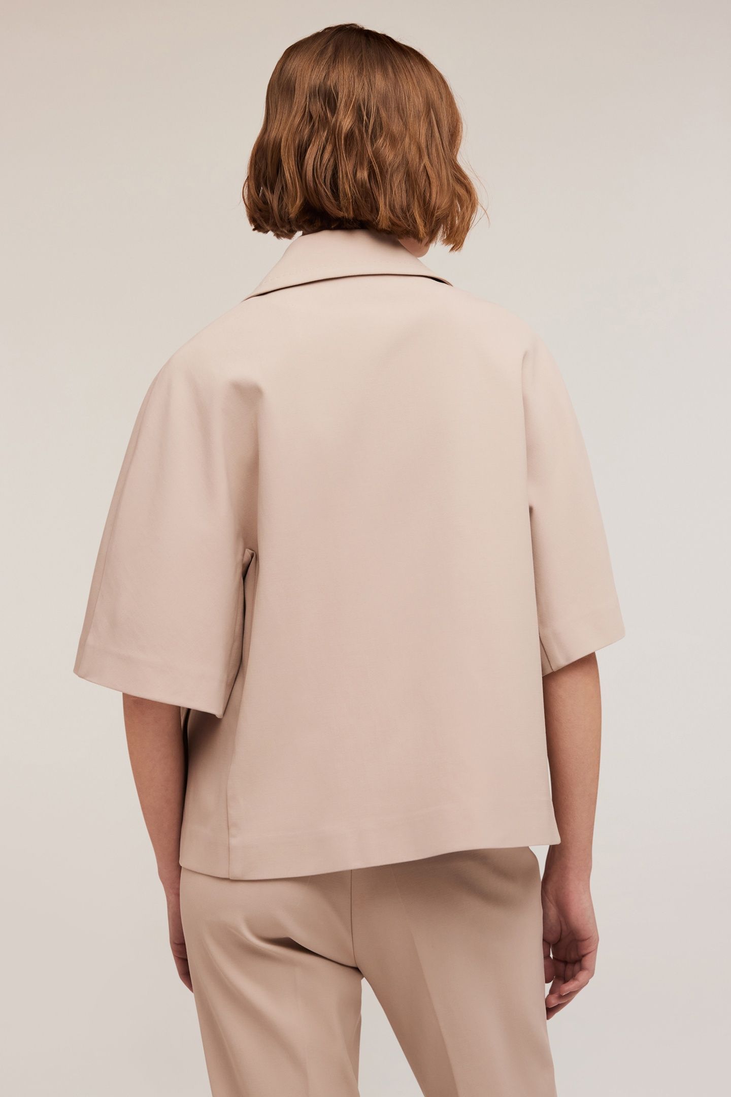 TAILORED PEA COAT BEIGE 2