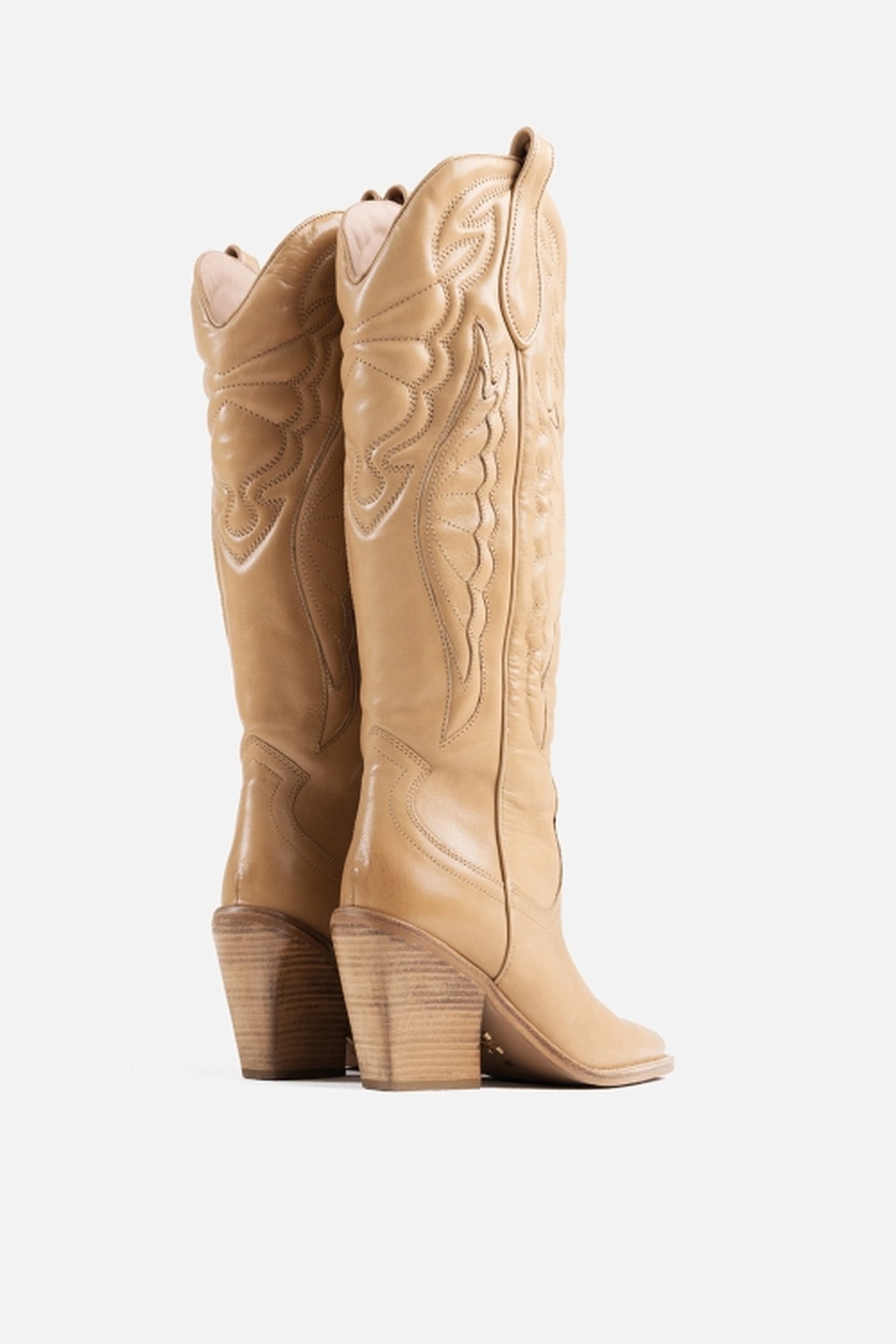 NEW-KOLE HIGH BOOT DARK CAMEL 2