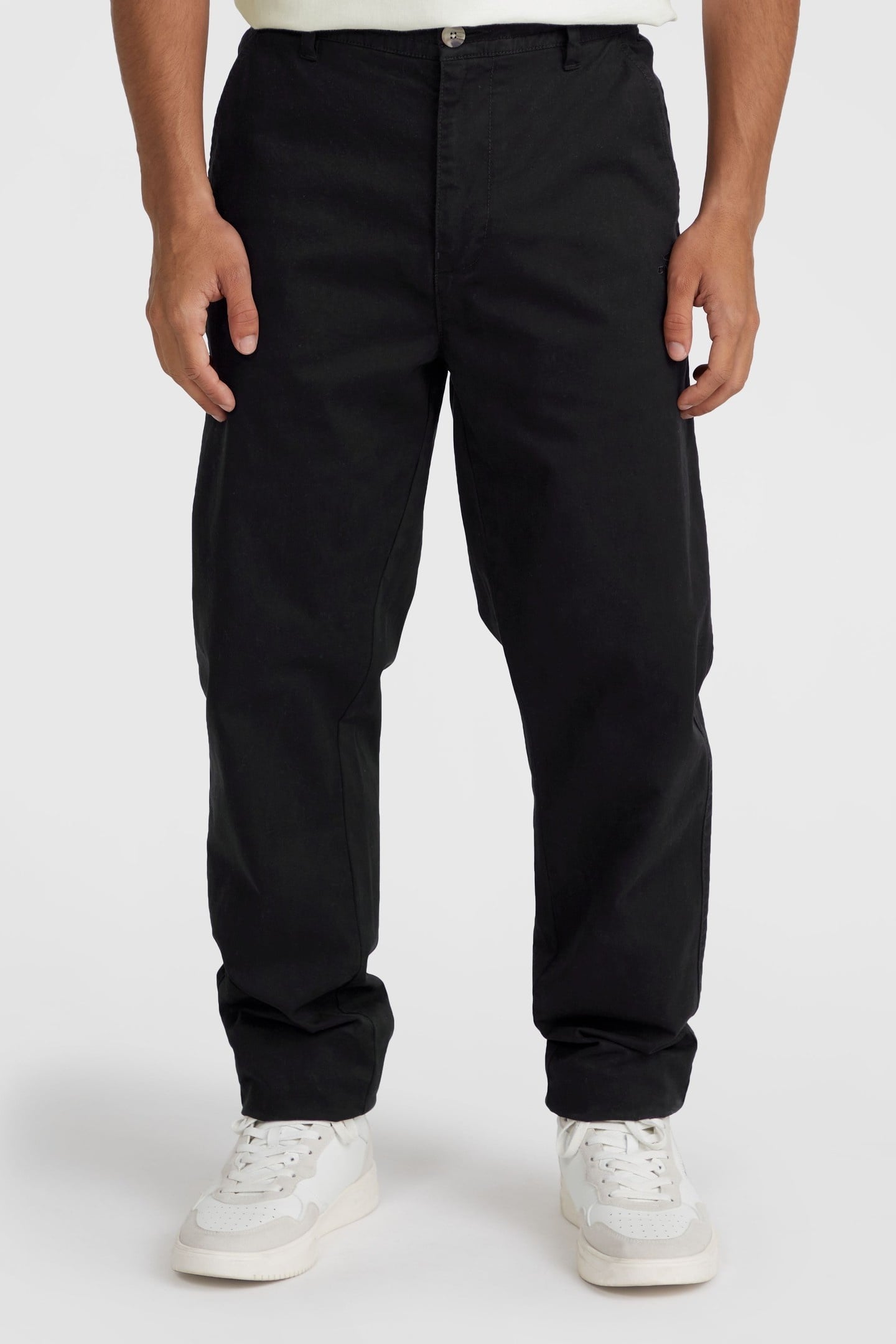 ESSENTIALS CHINO PANTS BLACK OUT 1