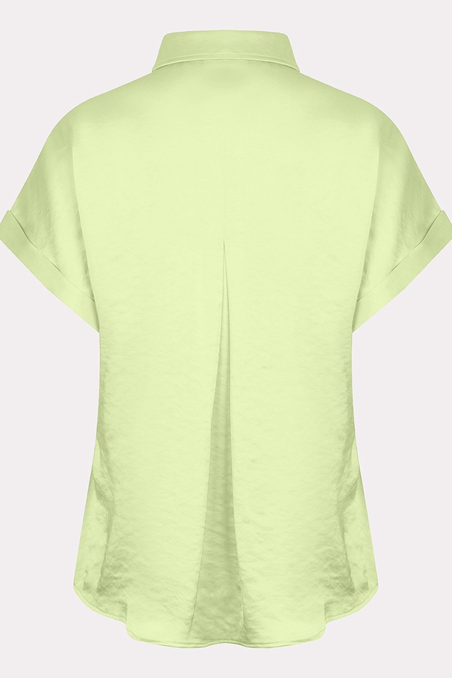 BLOUSE S/SLVE POCKET SATIN LOOK APPLE GREEN 2