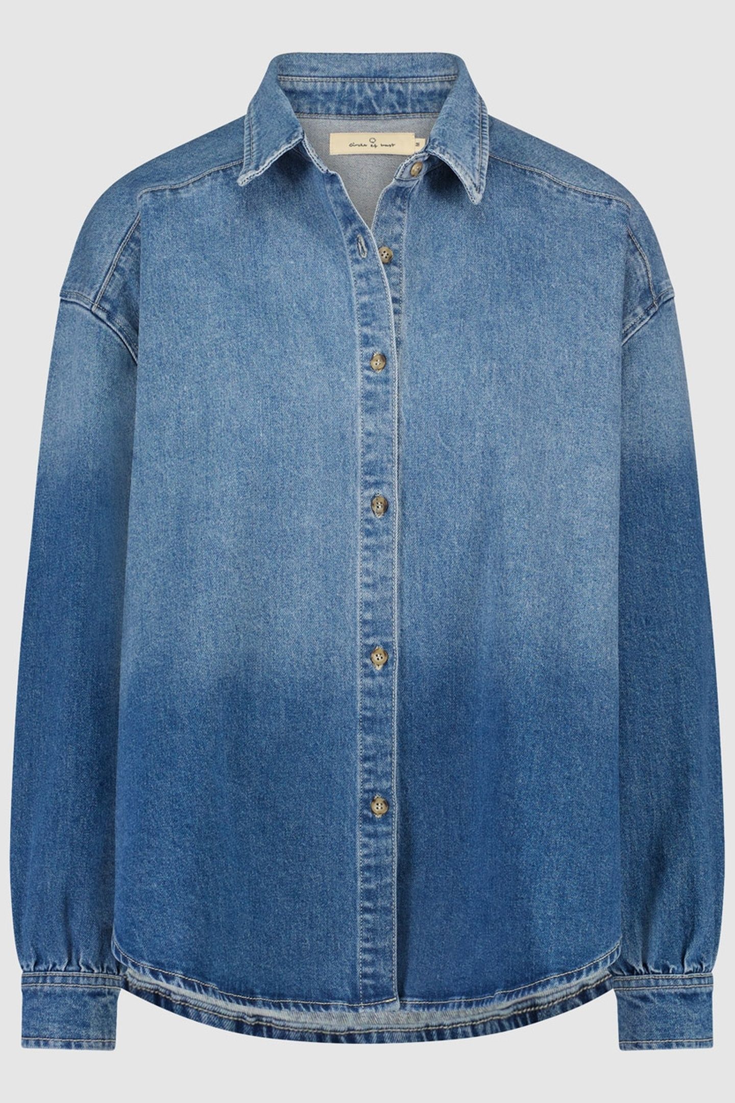 NOUNOU DENIM BLOUSE IMPERIAL BLUE 1