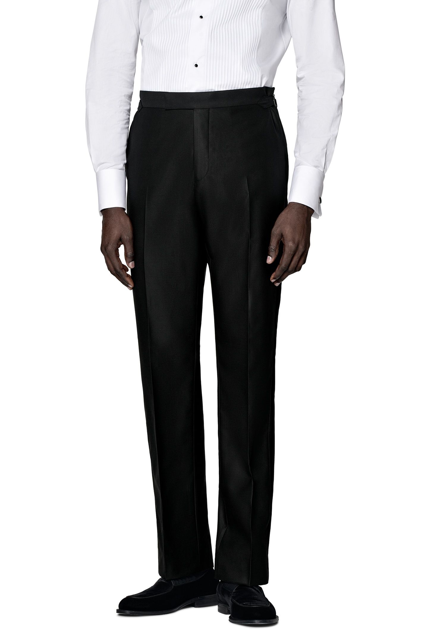 MILANO BLACK PURE WOOL S130 NESTED TUXEDOS BLACK 3