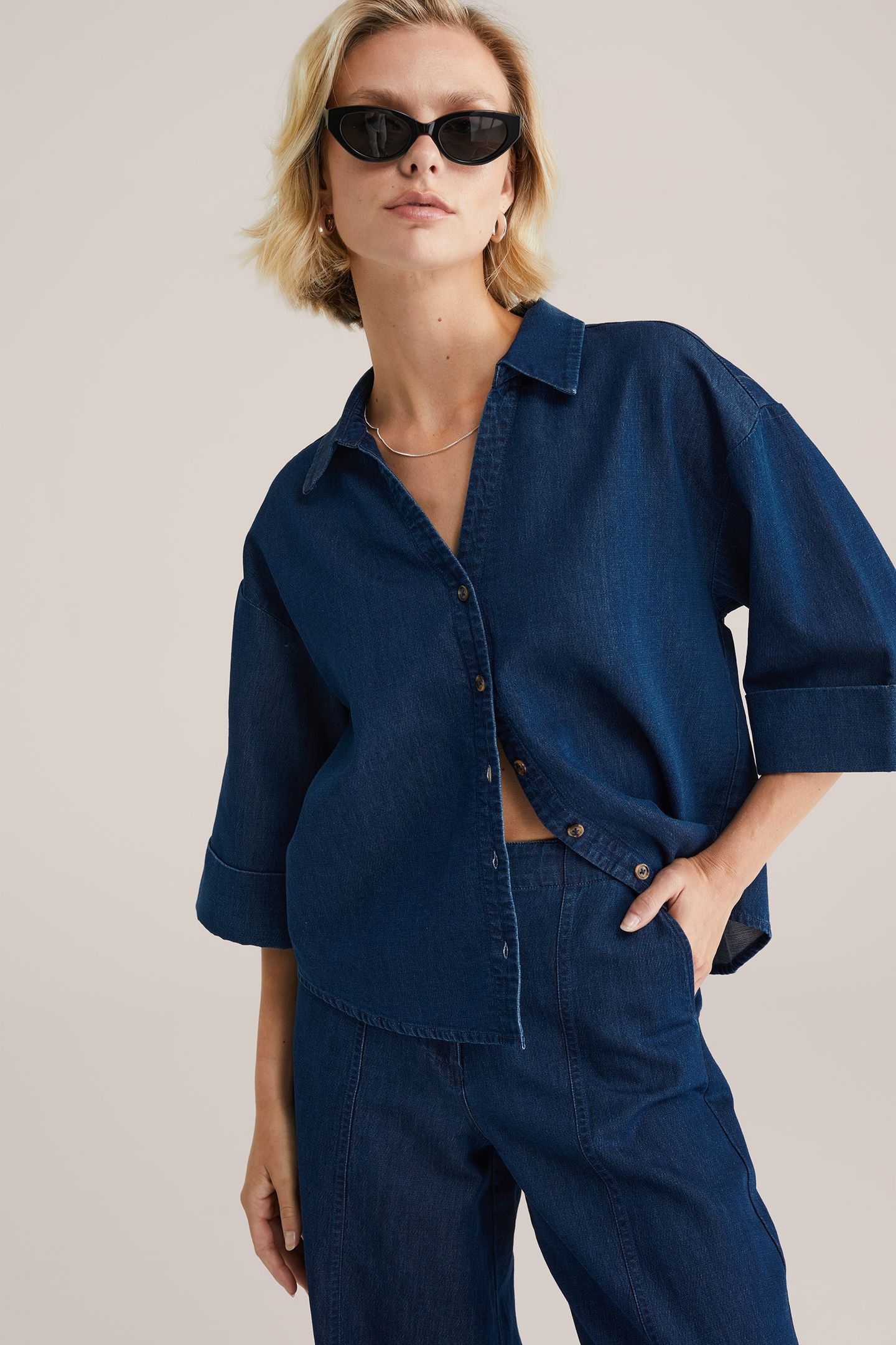 BLOUSE DARK BLUE 3
