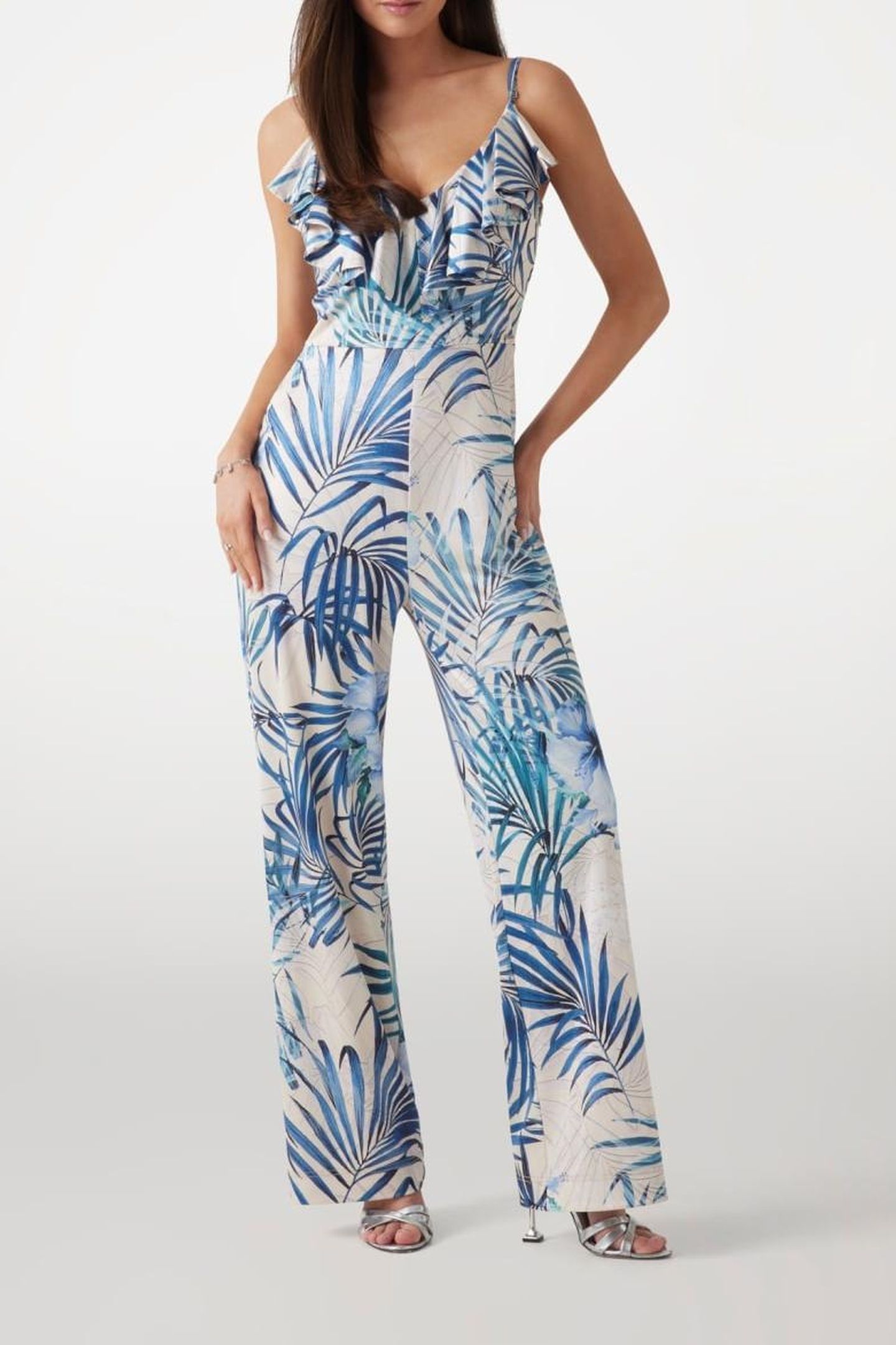 GUESS ECO ALICE SLINKY OVERALL FIJI PALM PRINT 2