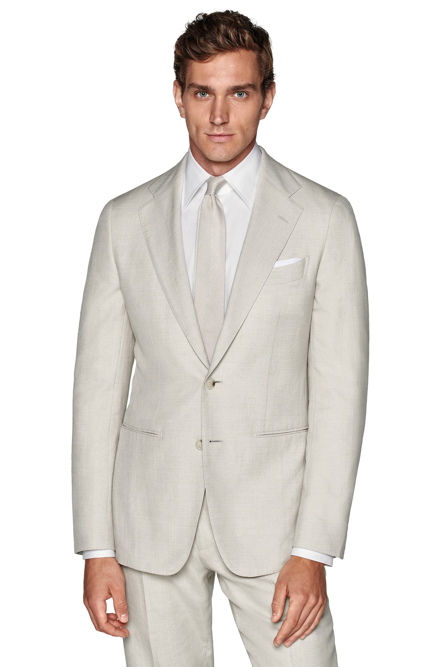 HAVANA-LIGHT BROWN-WOOL SILK LINEN NESTED SUITS LIGHT BROWN 3