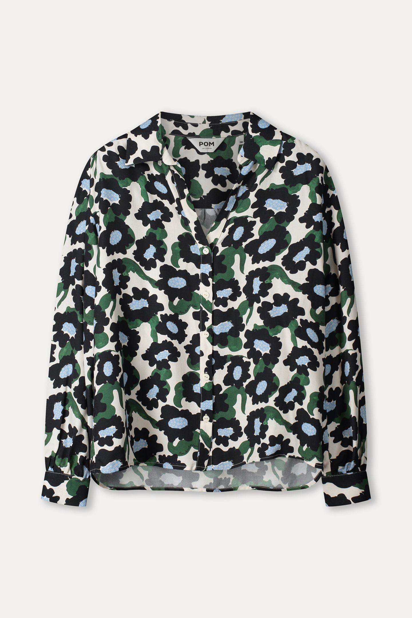 BLOUSE - VIOLET WILD FLOWERS ECRU 4