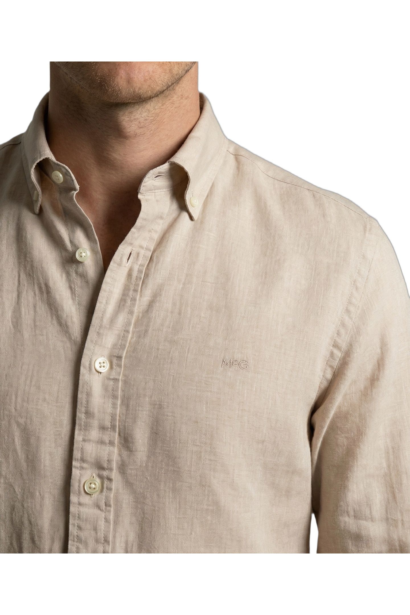 COTTON/LINNEN SHIRT LIGHT YELLOW 3