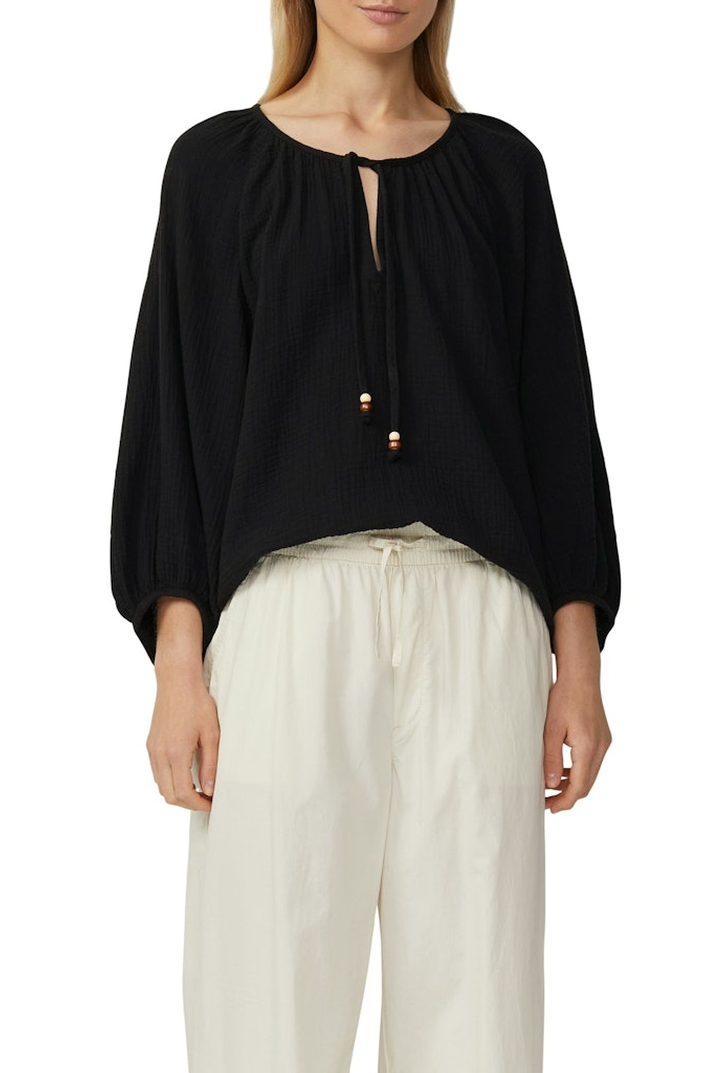 S.OLIVER BLOUSES BLACK 1