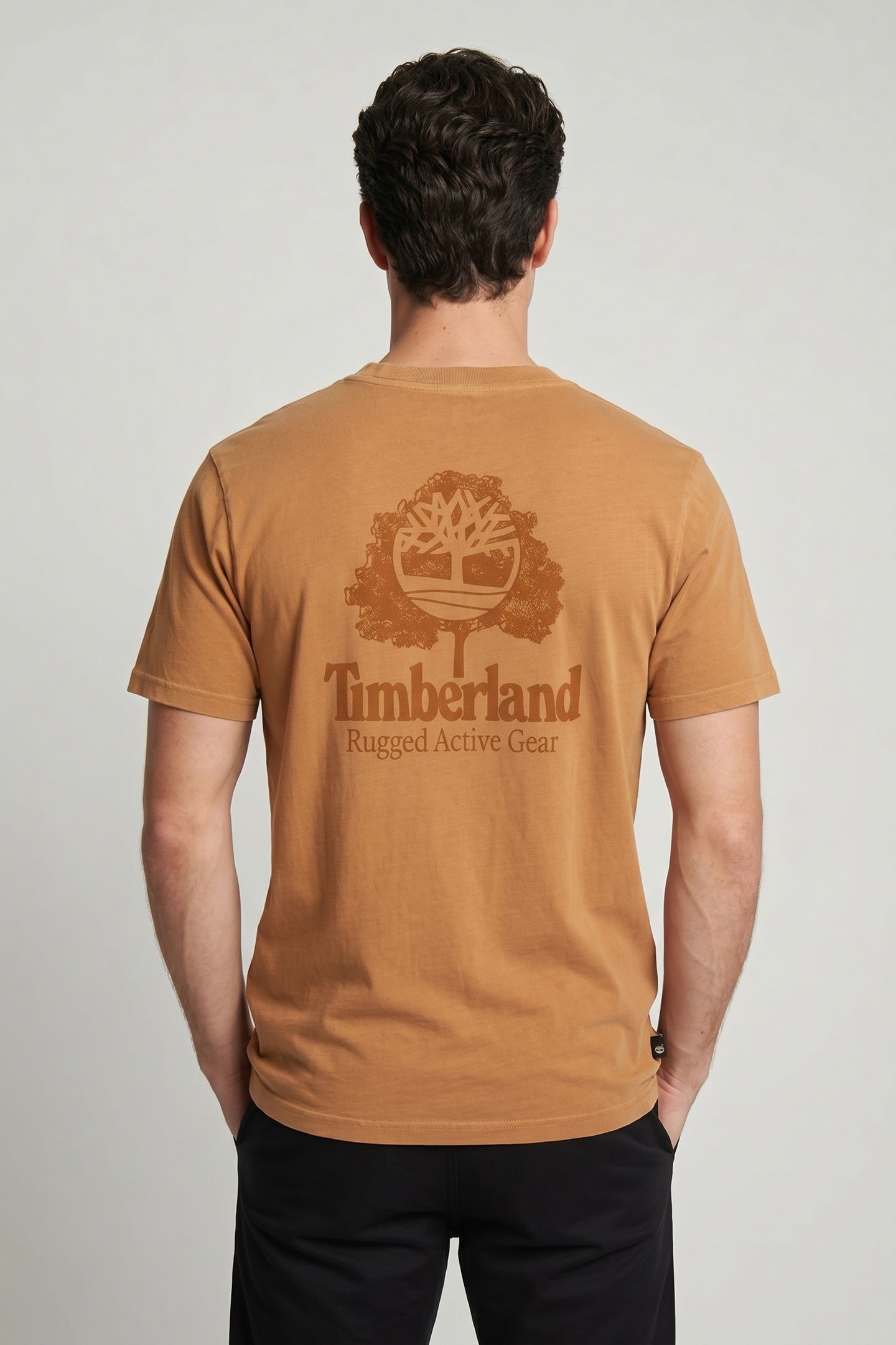 RUGGED ACTIVE GEAR BACK GRAPHIC TEE BROWN 2