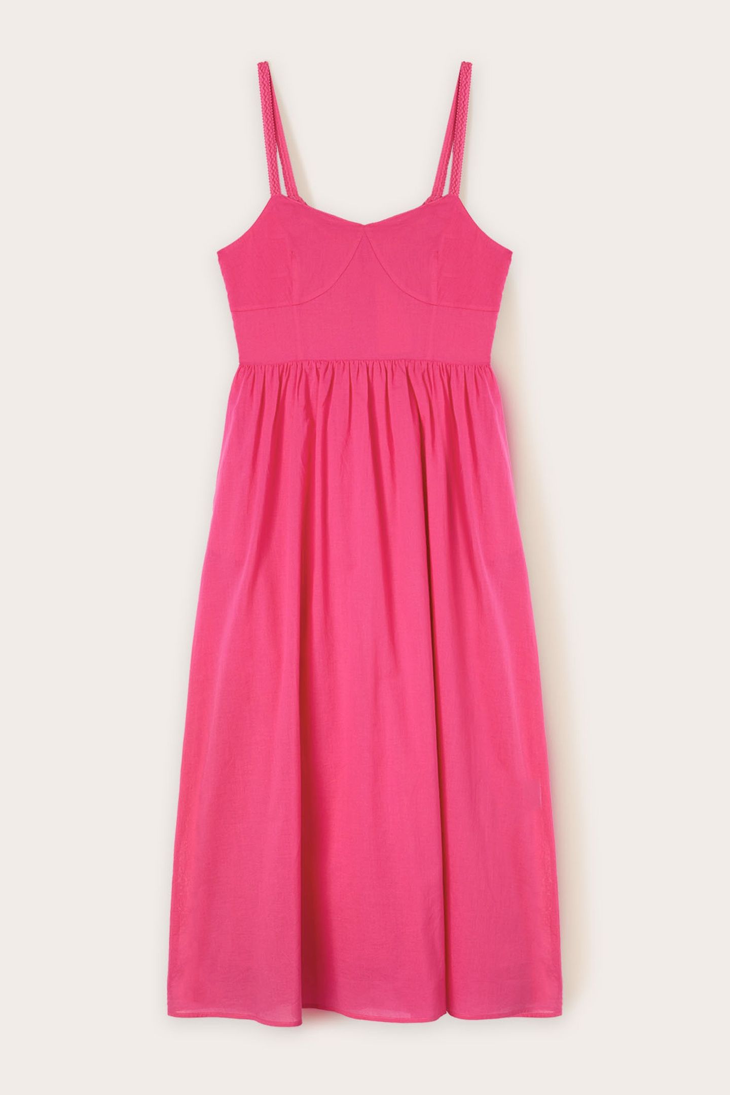 VOILE DRESS WITH BACK CUT-OUT FUCHSIA 4