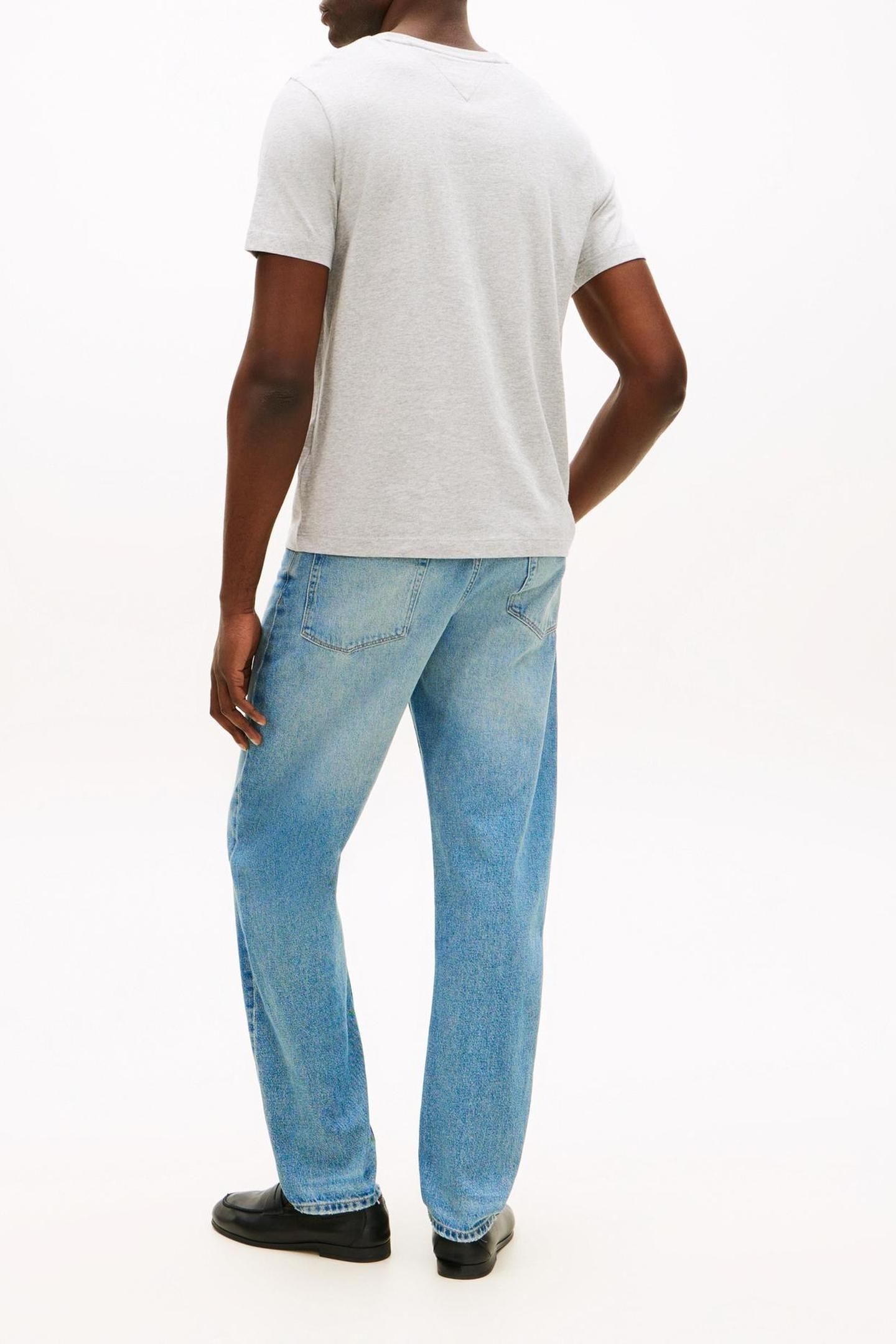 ESSENTIAL V-NECK TEE LIGHT GREY HEATHER 3