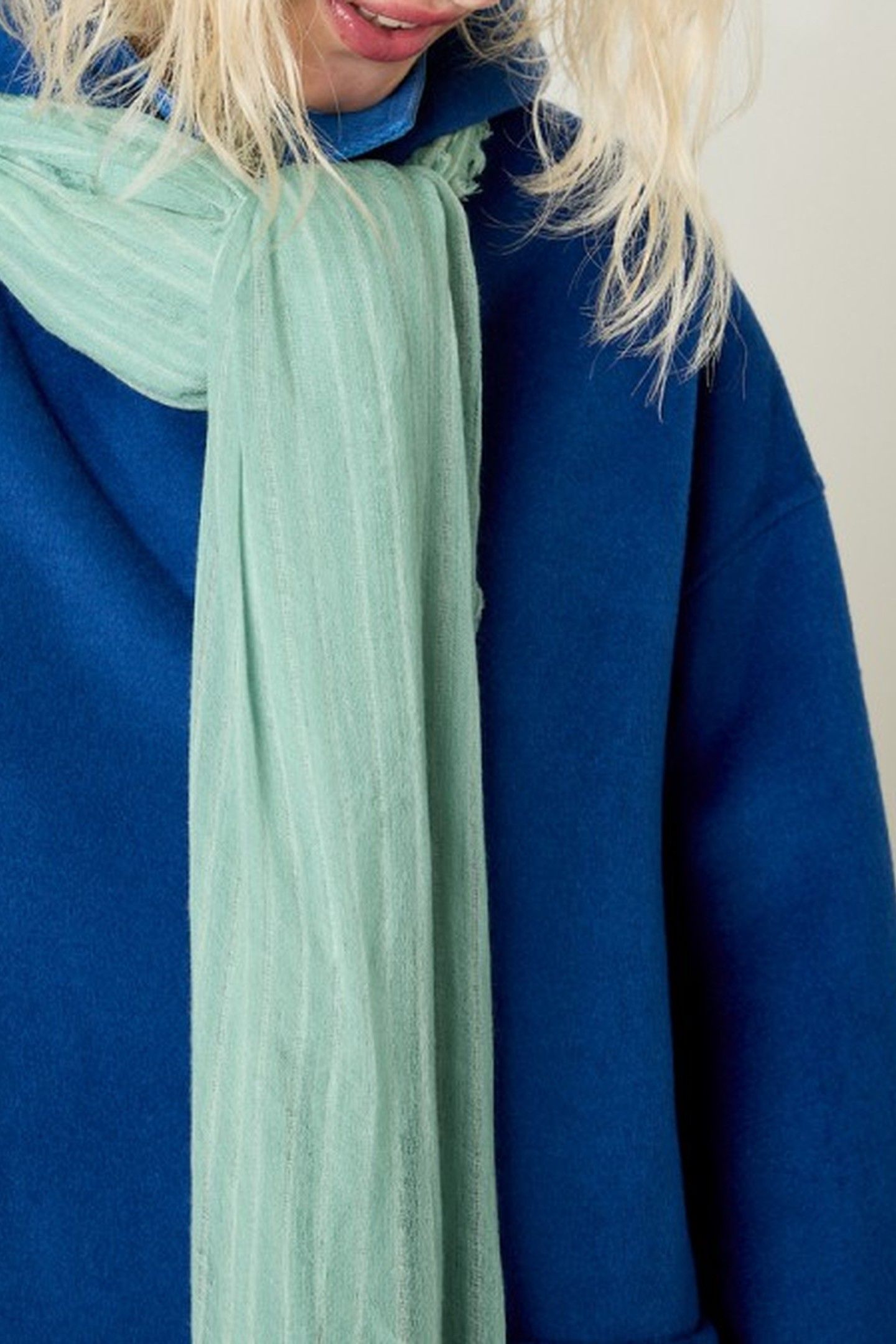 MONYDAY SCARF RAYURES VERT D EAU 4