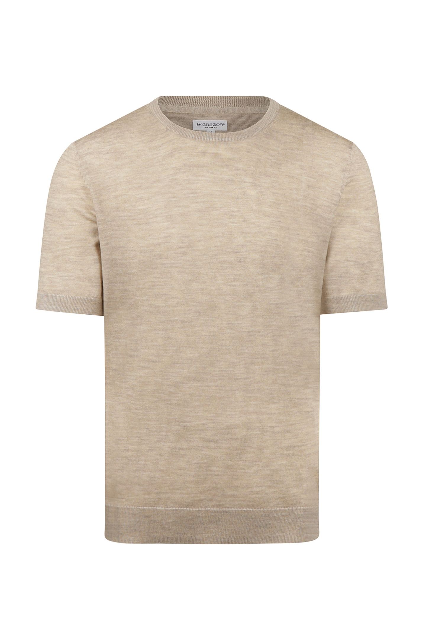 EXTRA FINE MERINO T-SHIRT SAND 3