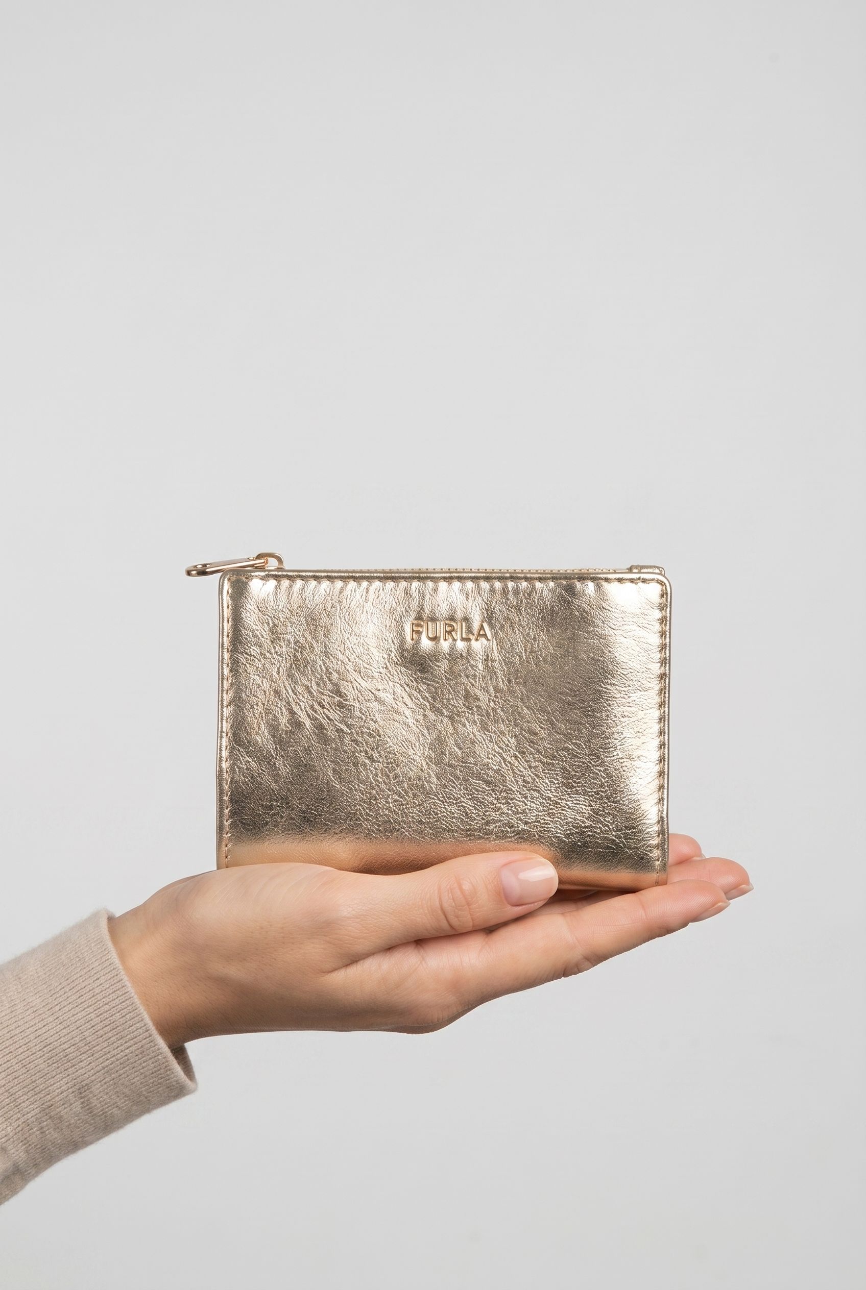 CLASSIC SMALL BI-FOLD W/ ZIP CHAMPAGNE+BALLERINA 3