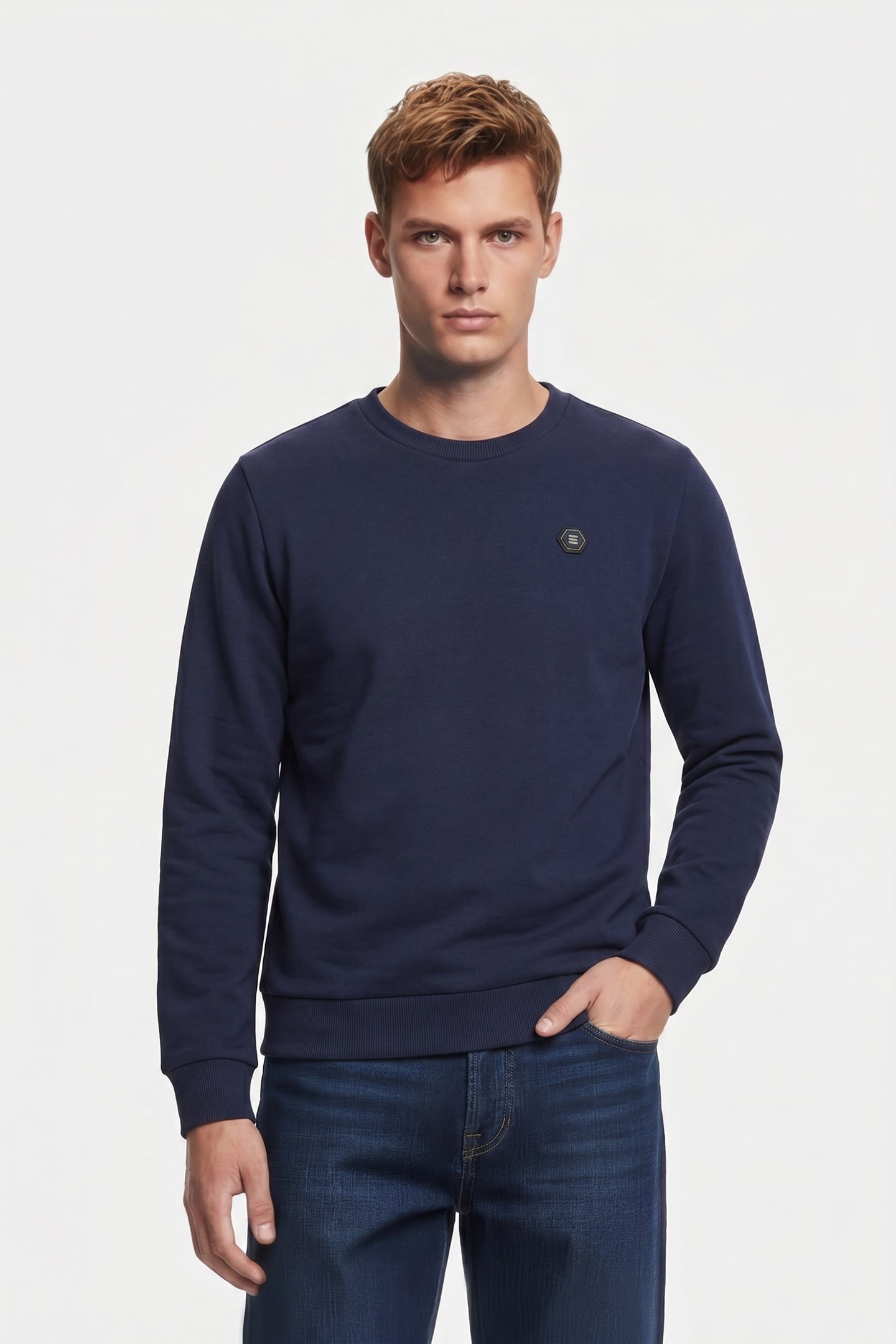 SWEATER CREWNECK DEEP BLUE 1