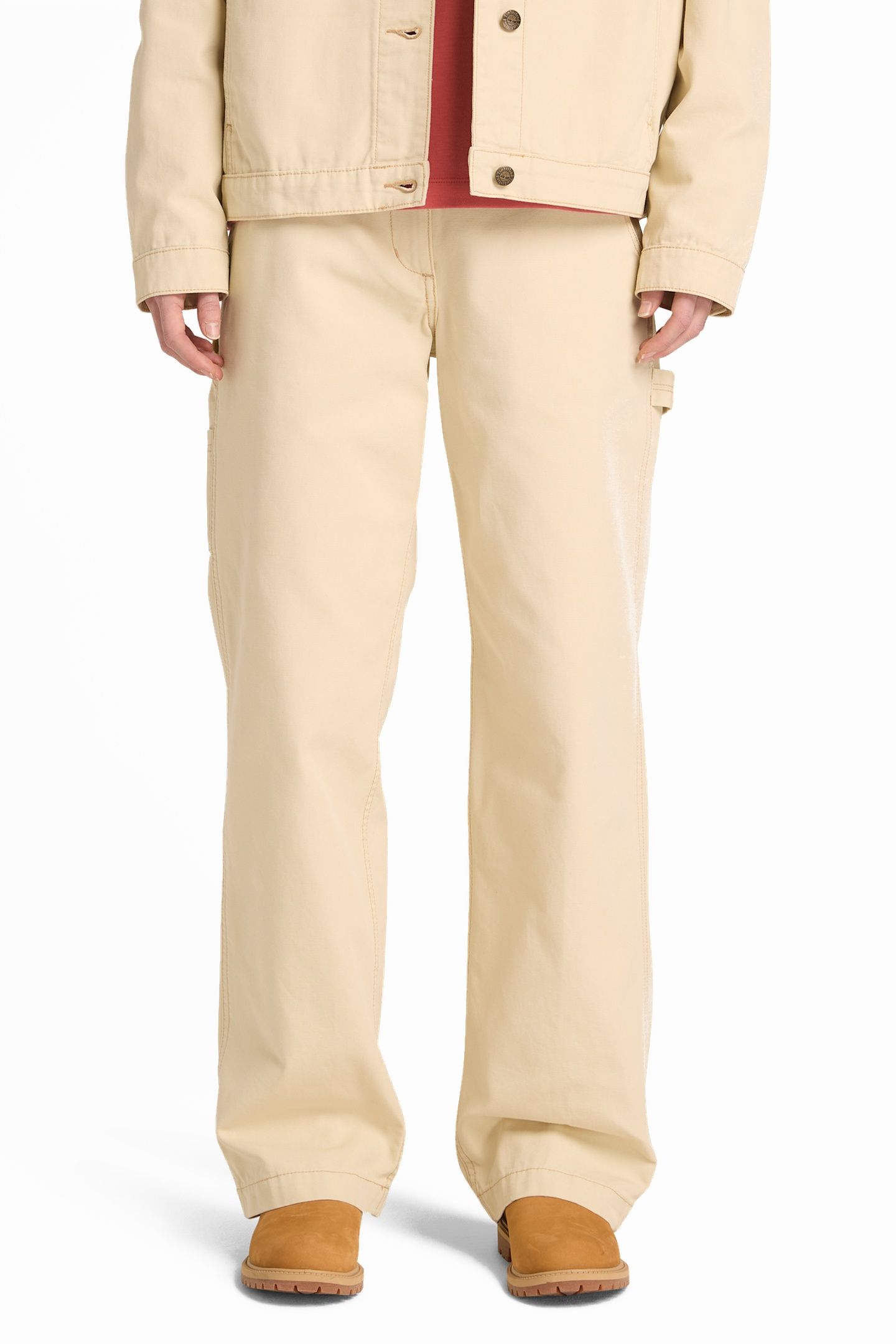 CANVAS STRAIGHT PANTS LIGHT BEIGE 2