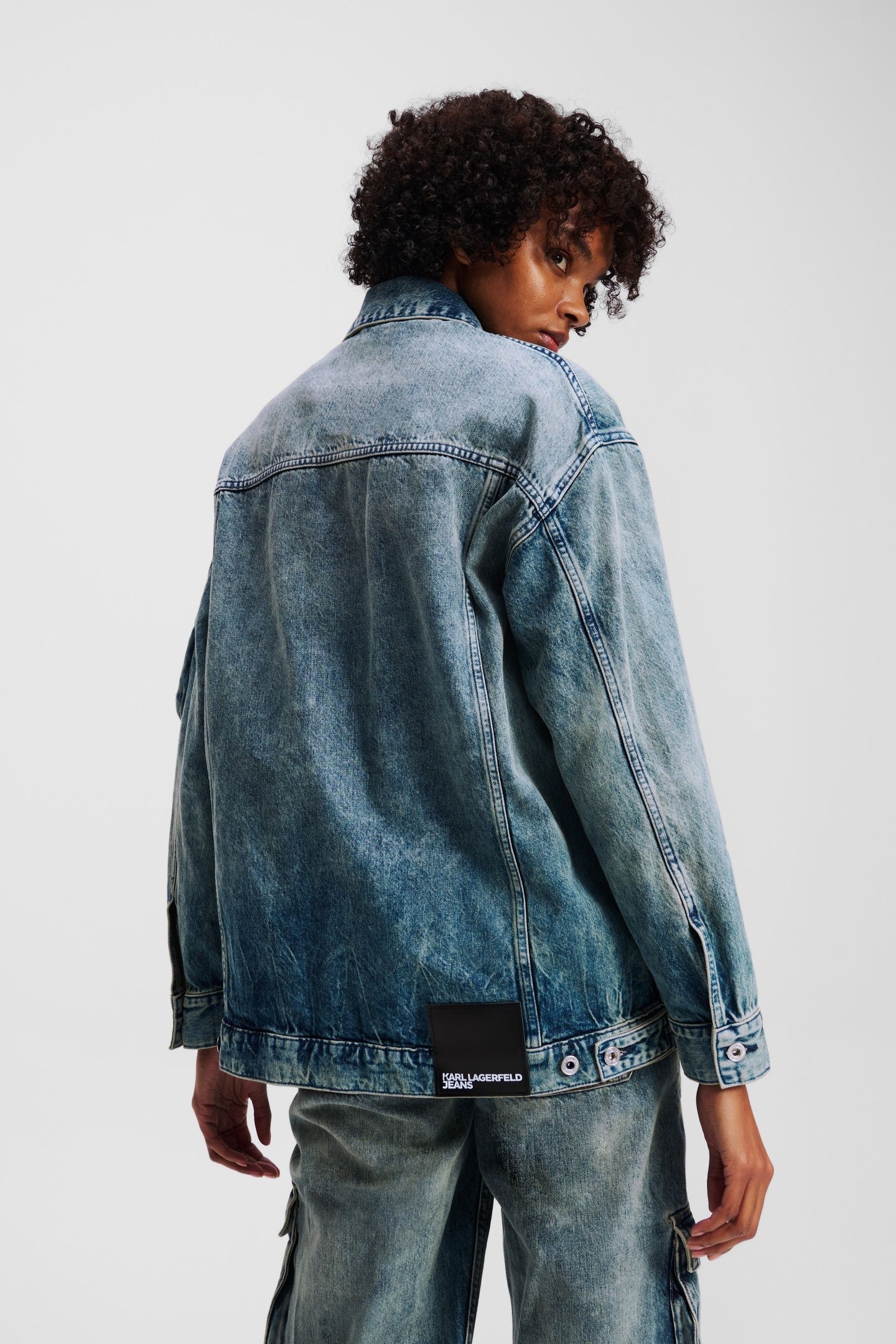 KLJ UTILITY DENIM JACKET TINTED VISUAL WASHED BLUE 3