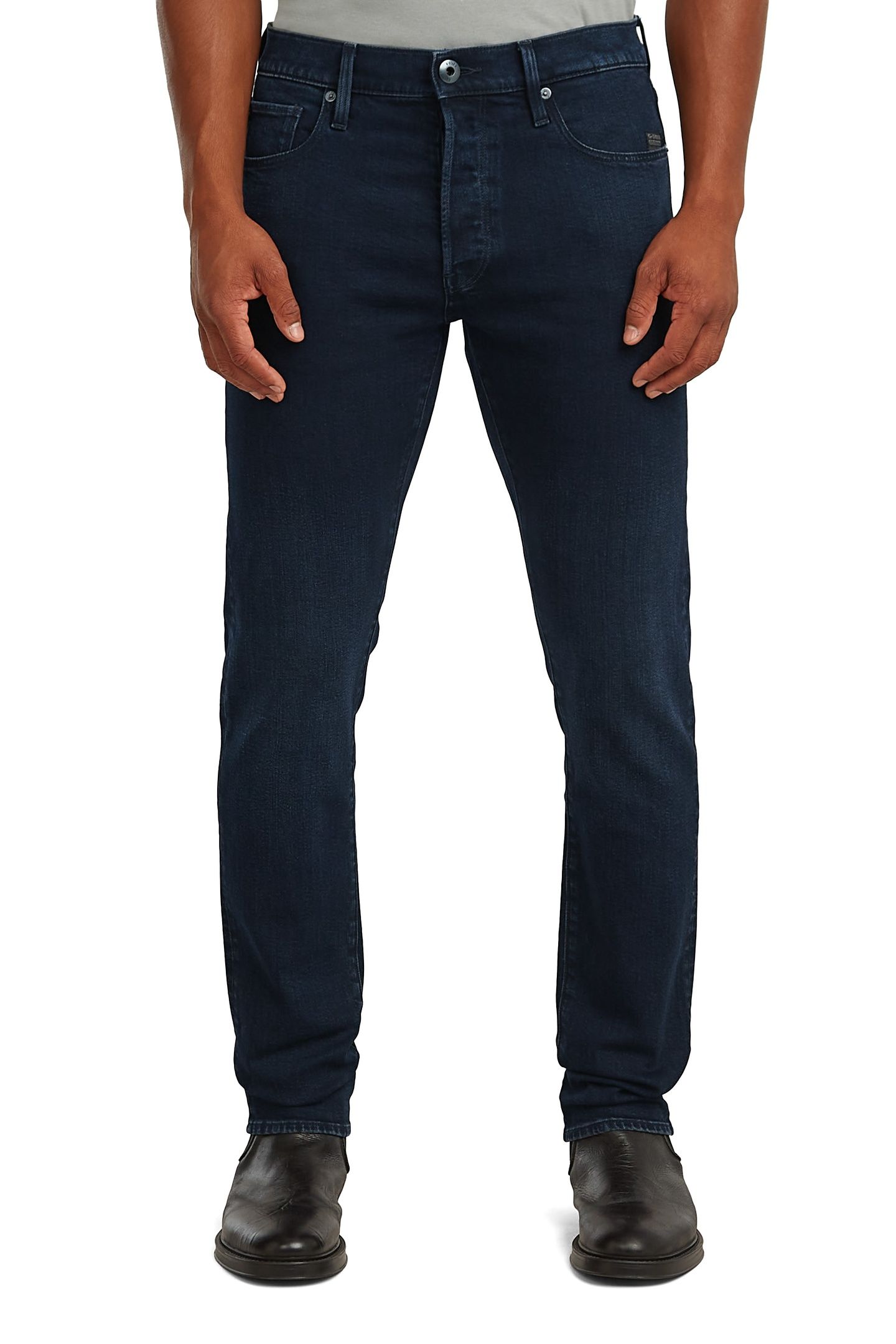3301 SLIM WORN IN POLAR BLUE 3