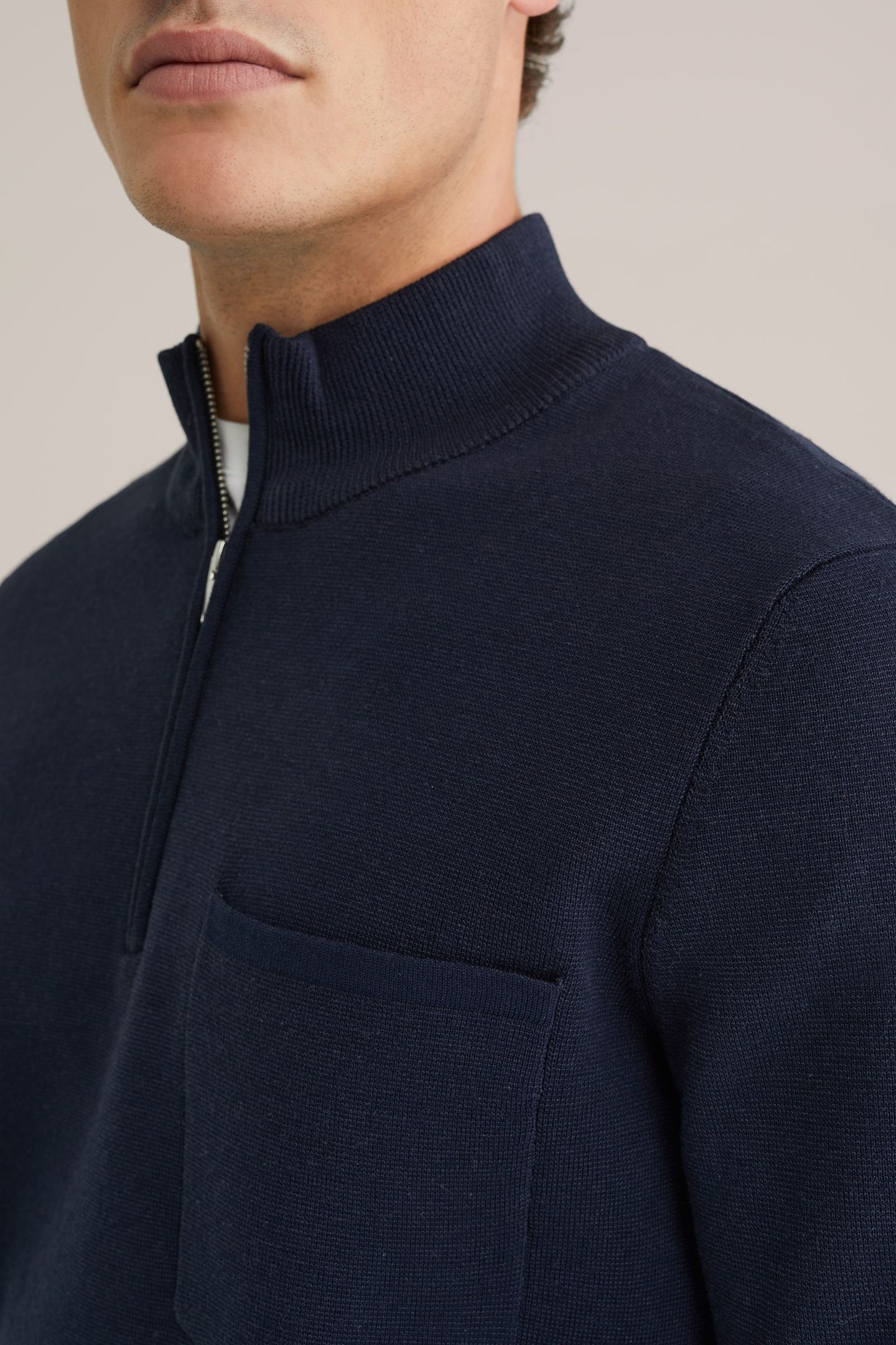 HALFWAY ZIPPER DARK BLUE 6
