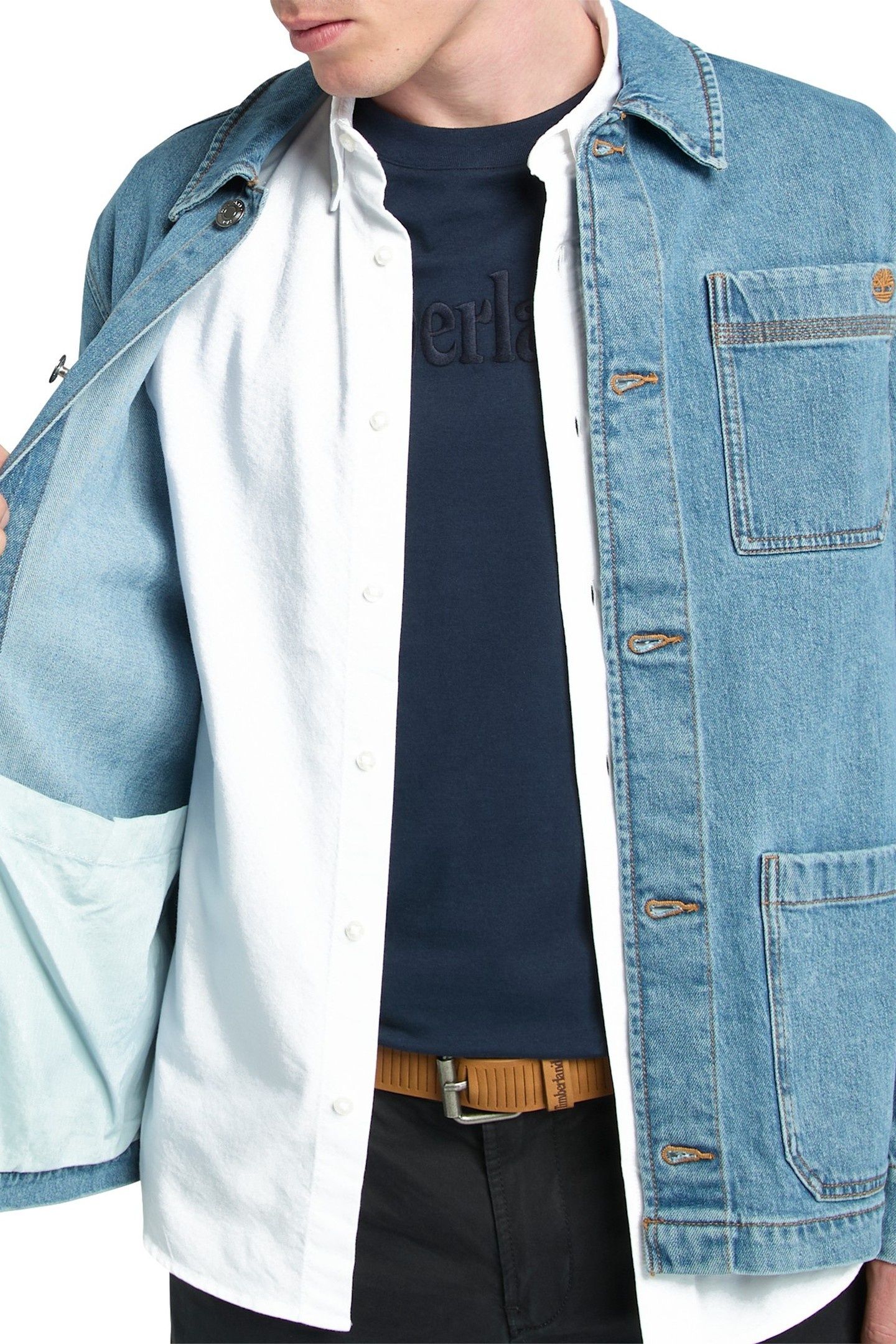 REFIBRA DENIM CHORE JACKET ORIGINAL INDIGO 4