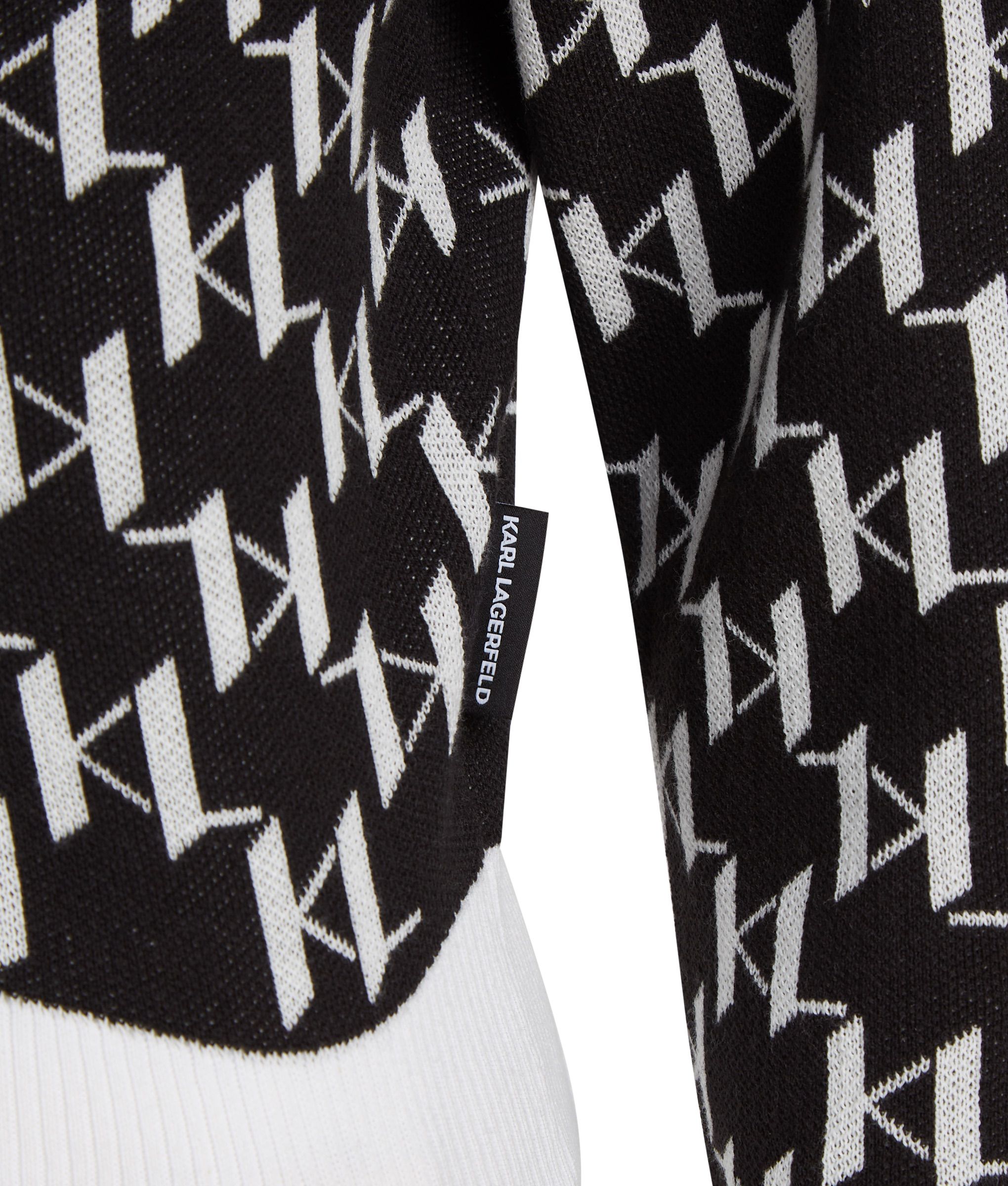 KL MONOGRAM SHORT CARDIGAN KL MONOGRAM BLACK/WHITE 7