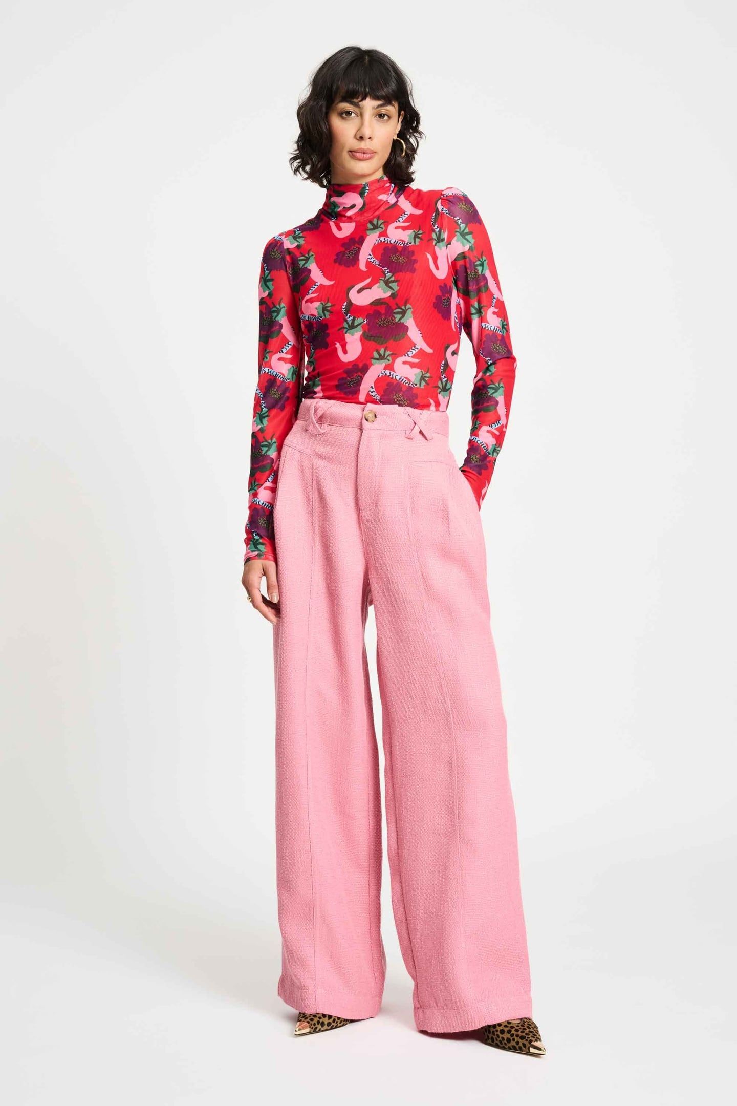 PANTS - BOUCLÉ SWEET PINK 1