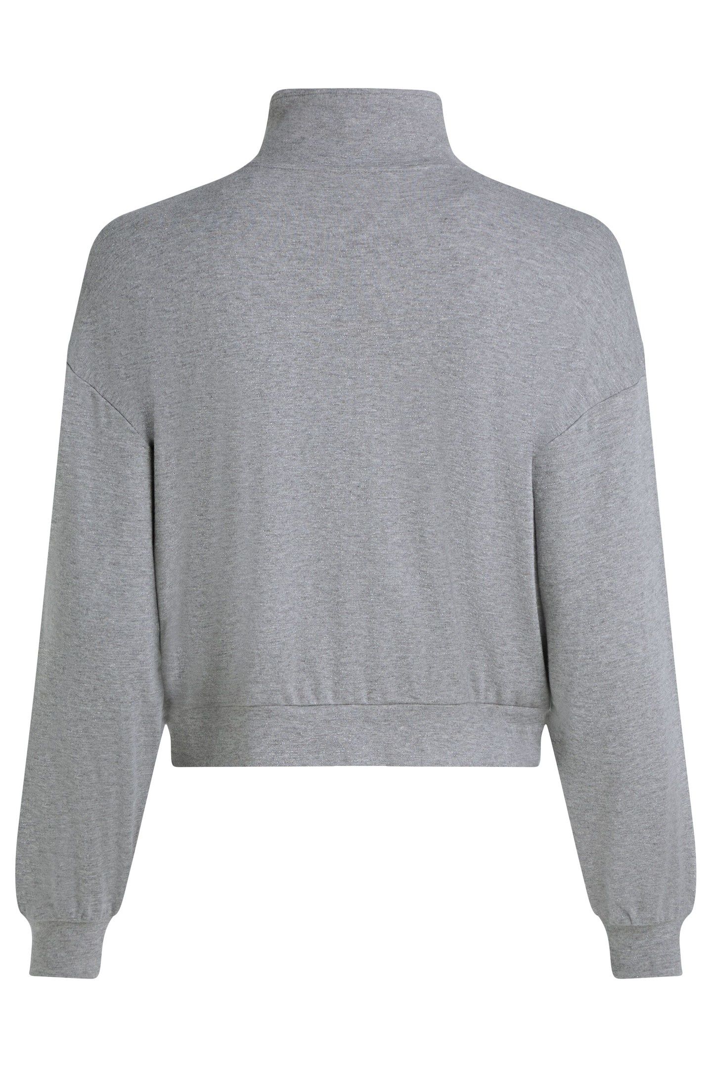 SIGNATURE LUREX ZIP UP MEDIUM GREY MELANGE 6