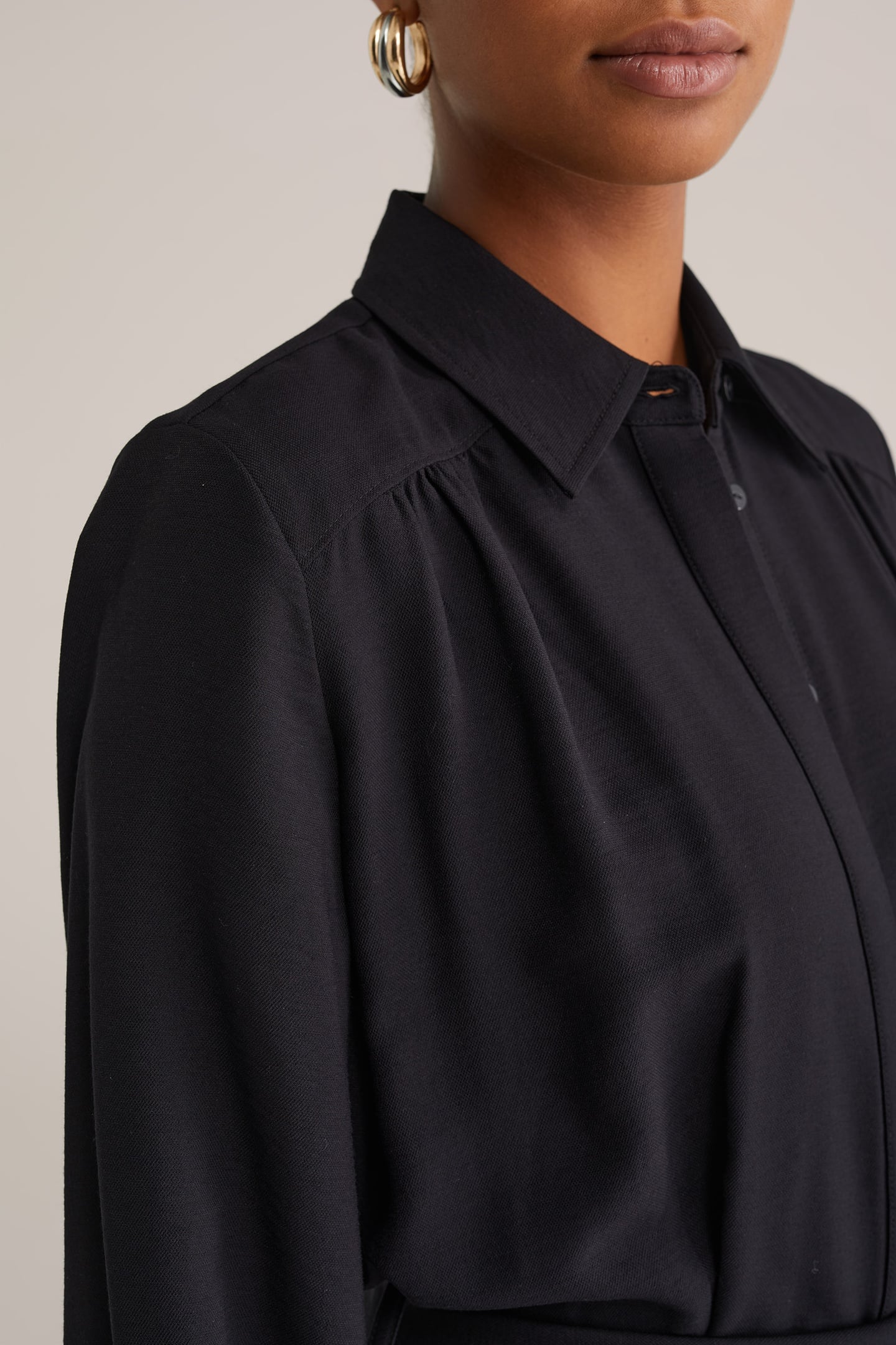 DRESS MID LENGTH BLACK 5