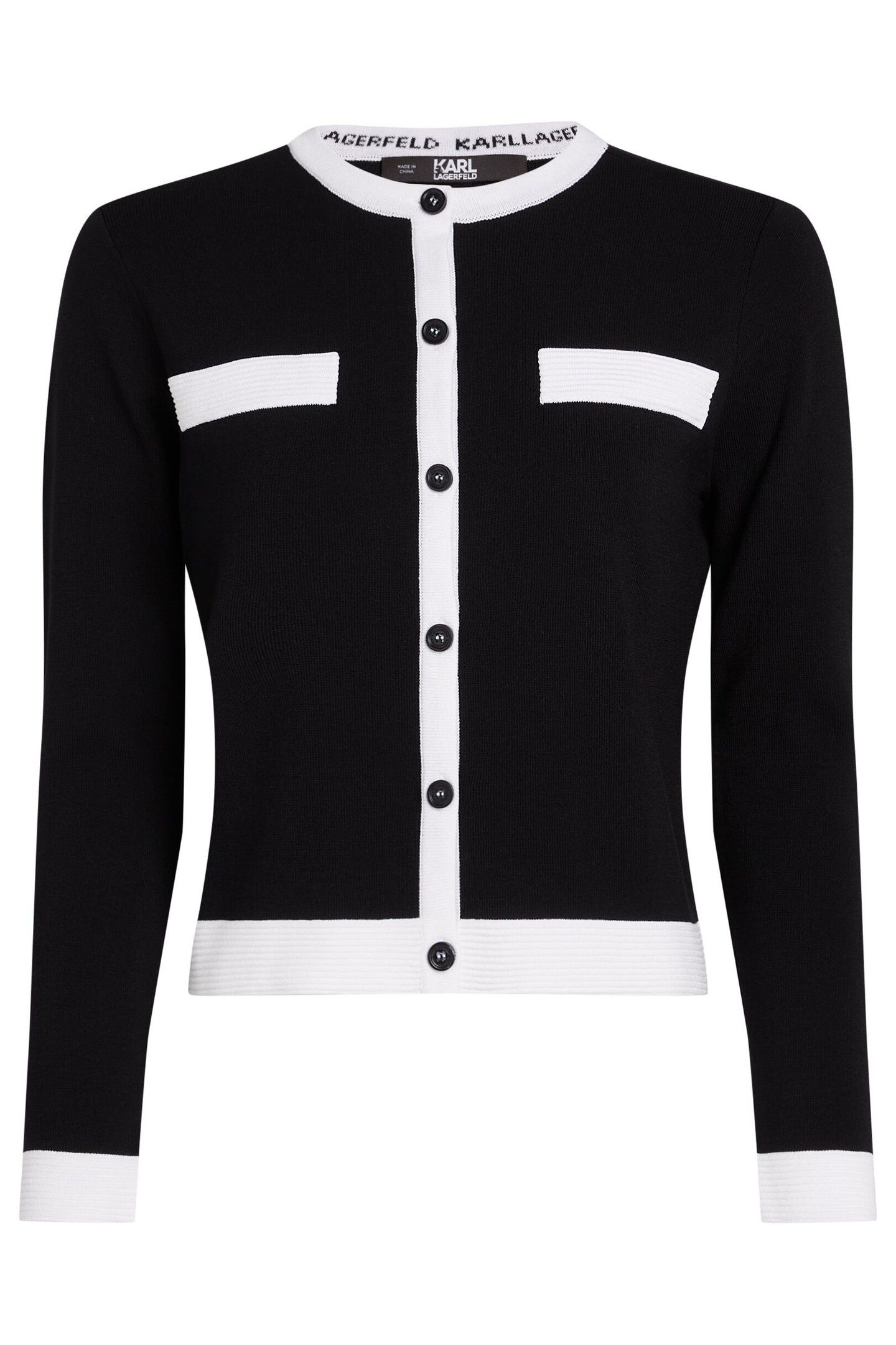 CLASSIC LONGSLEEVE CARDIGAN BLACK 3