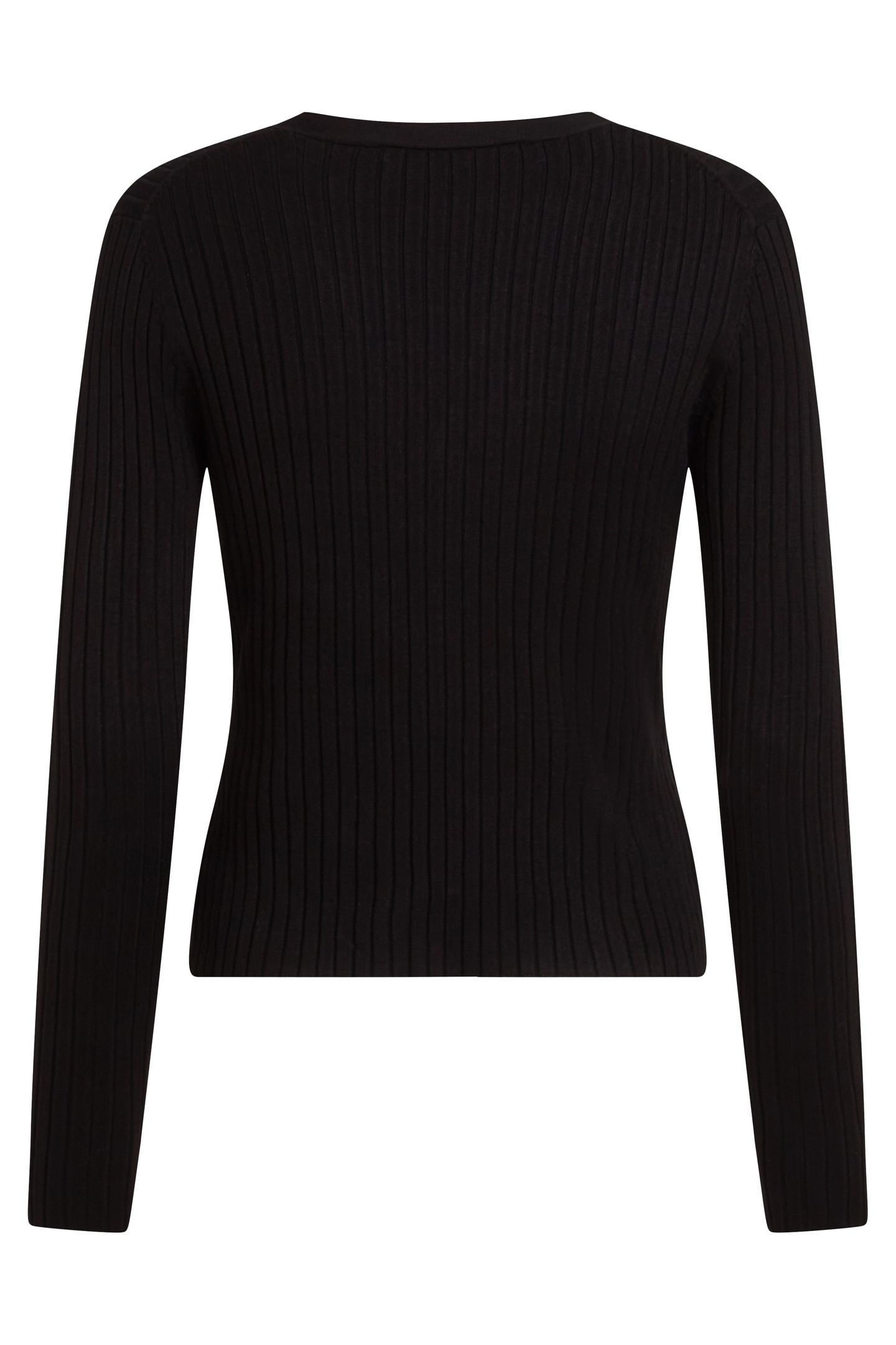 K BUTTON KNIT CARDIGAN BLACK 3