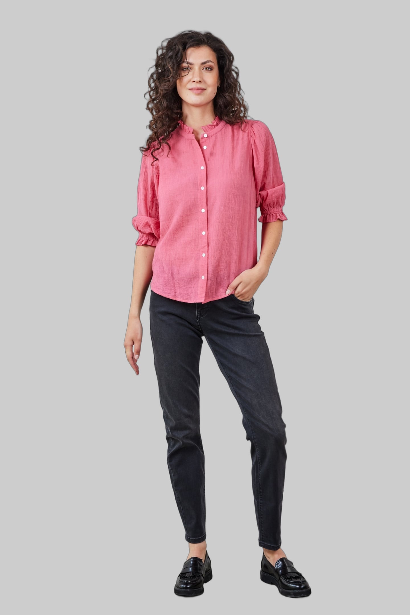 BLOUSE PARIS HOLLY BERRY ROSE 3