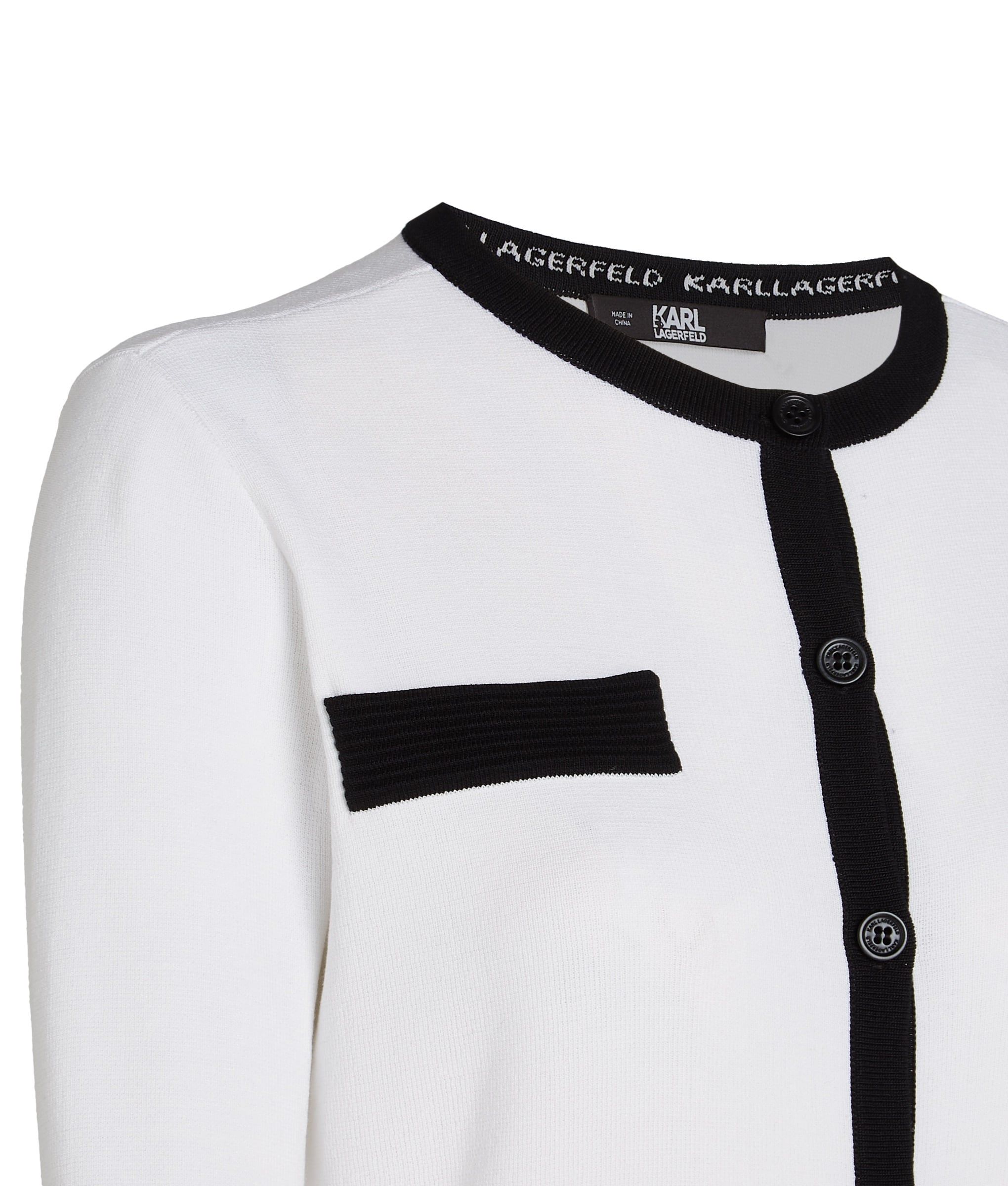CLASSIC LSLV CARDIGAN WHITE 4