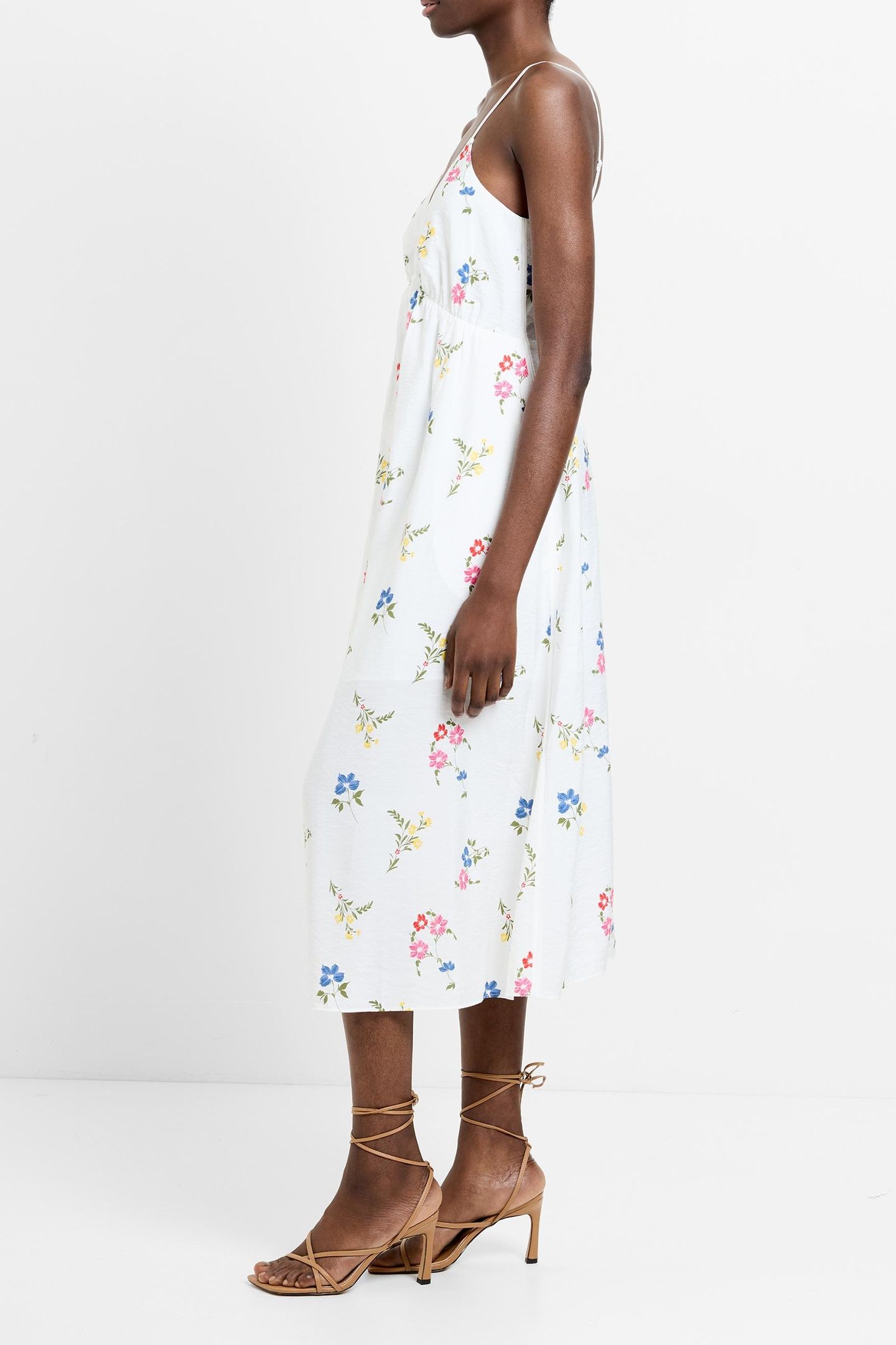KIRSTY DRAPE SUN DRESS WHITE MULTI 3