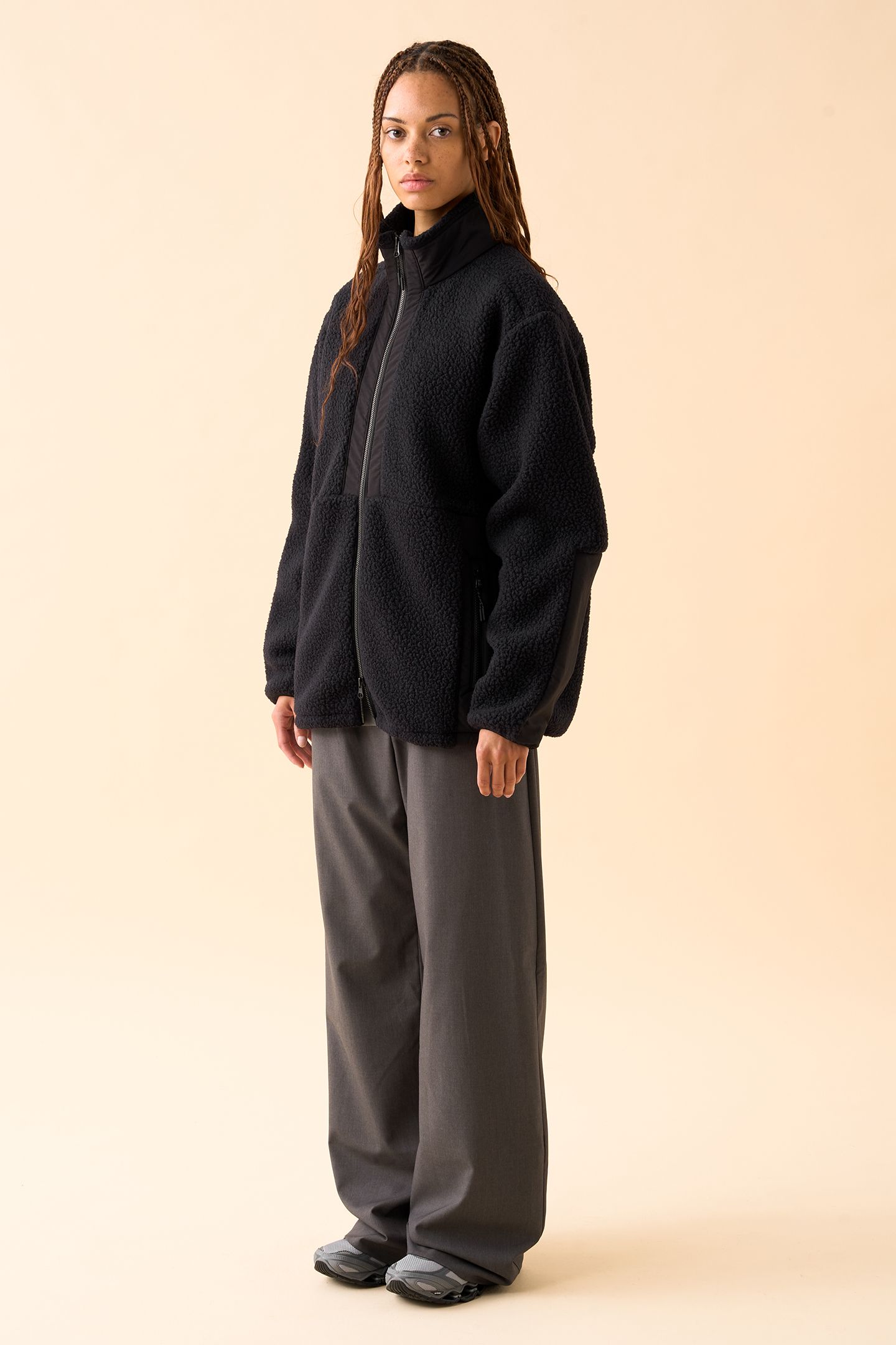 UNISEX SL UTILITY FLEECE JACKET BLACK 2