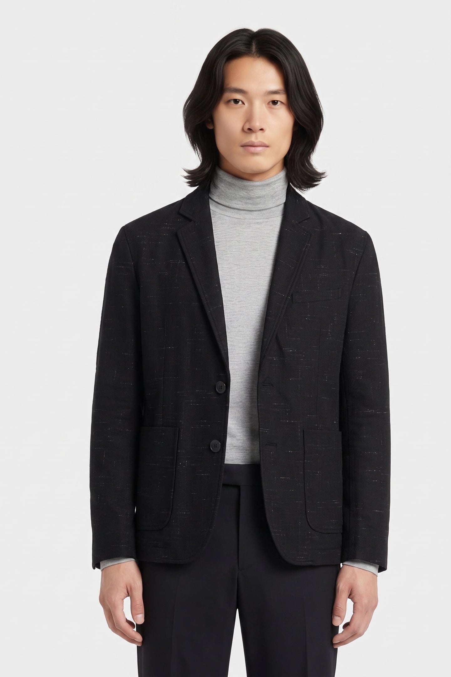 FINCHER JACKET BLACK/ECRU 1