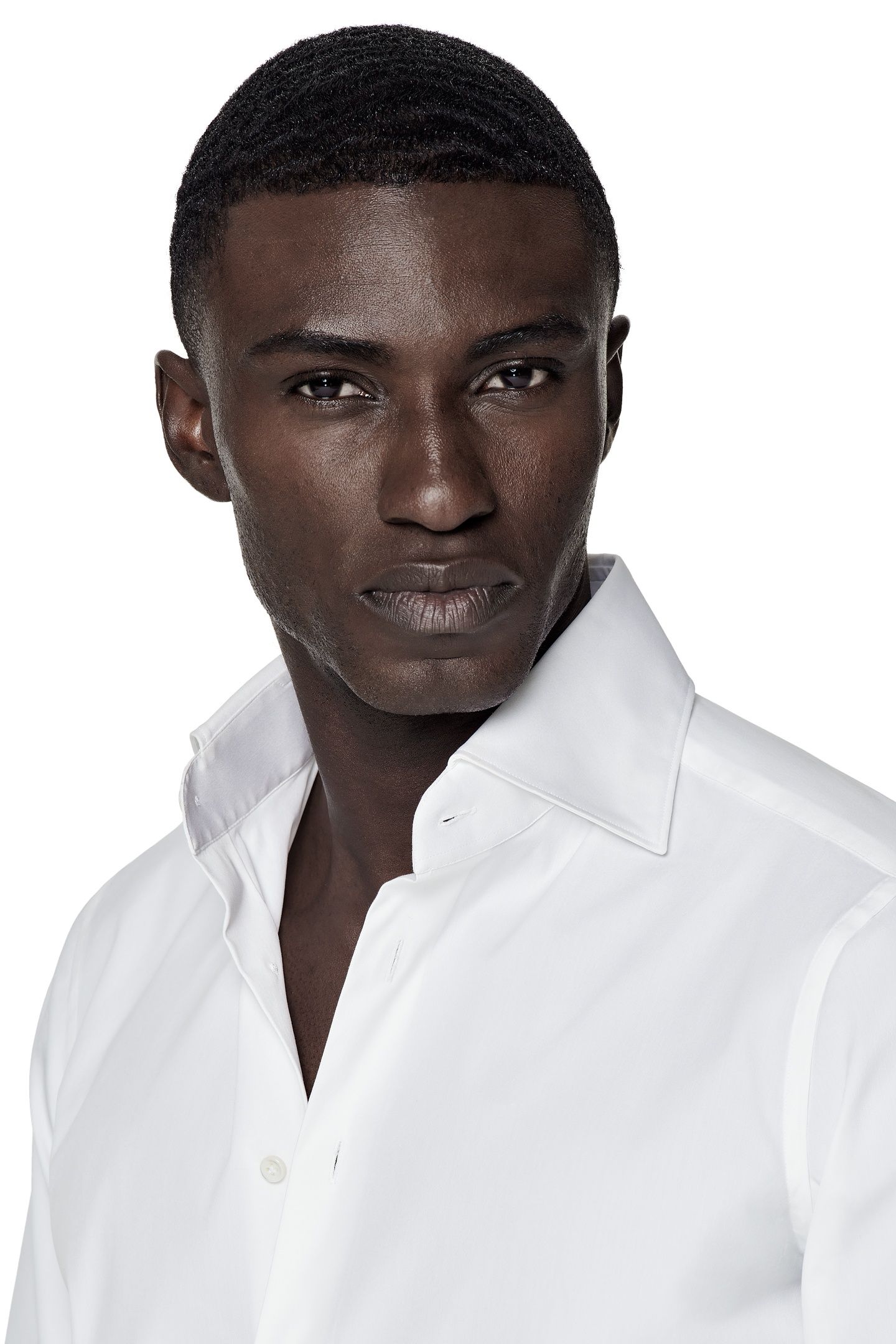 LUXURY STRETCH WHITE FORMAL SHIRTS WHITE 4