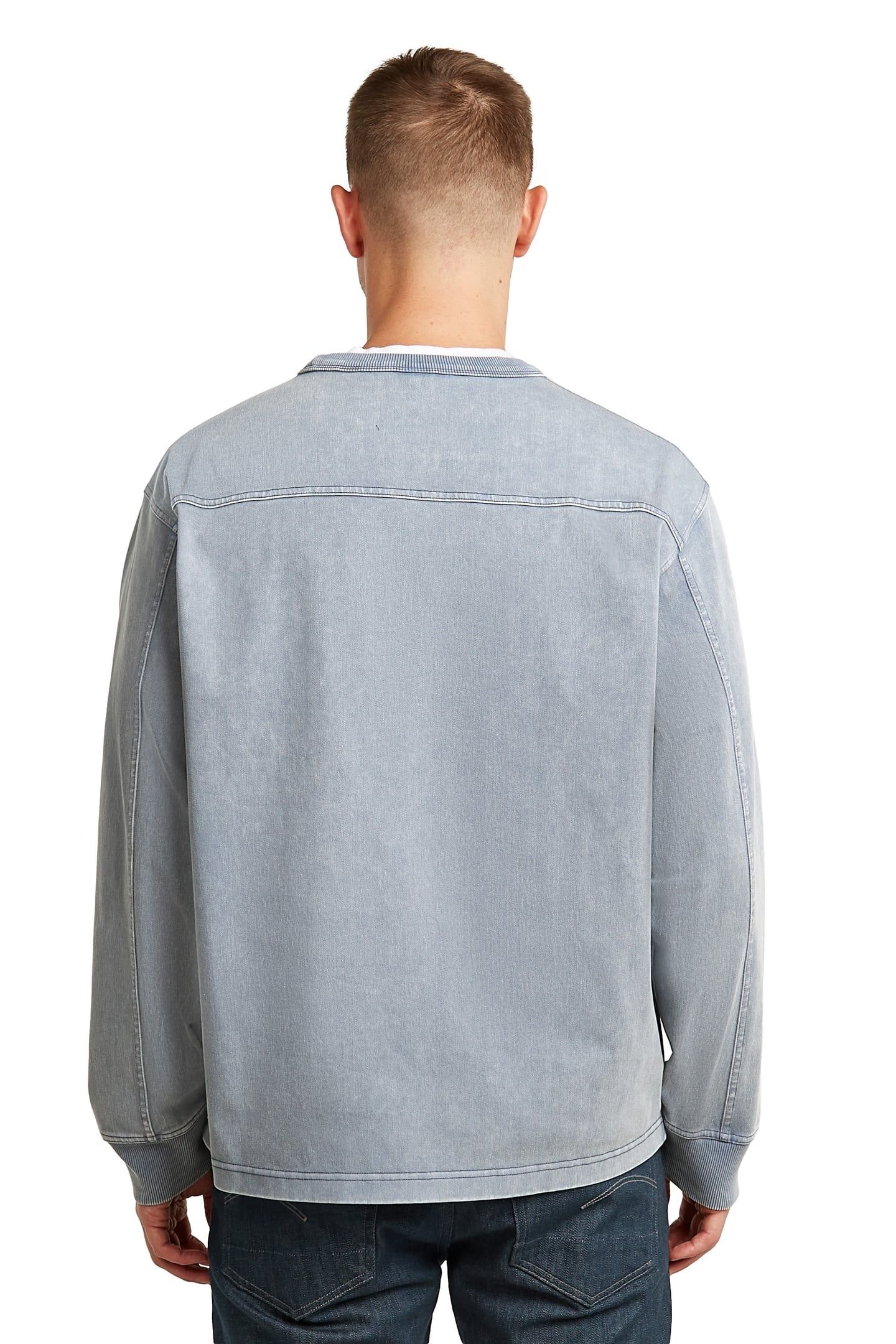WASHED SWEATER INDIA INK SNOW BLEACH 4