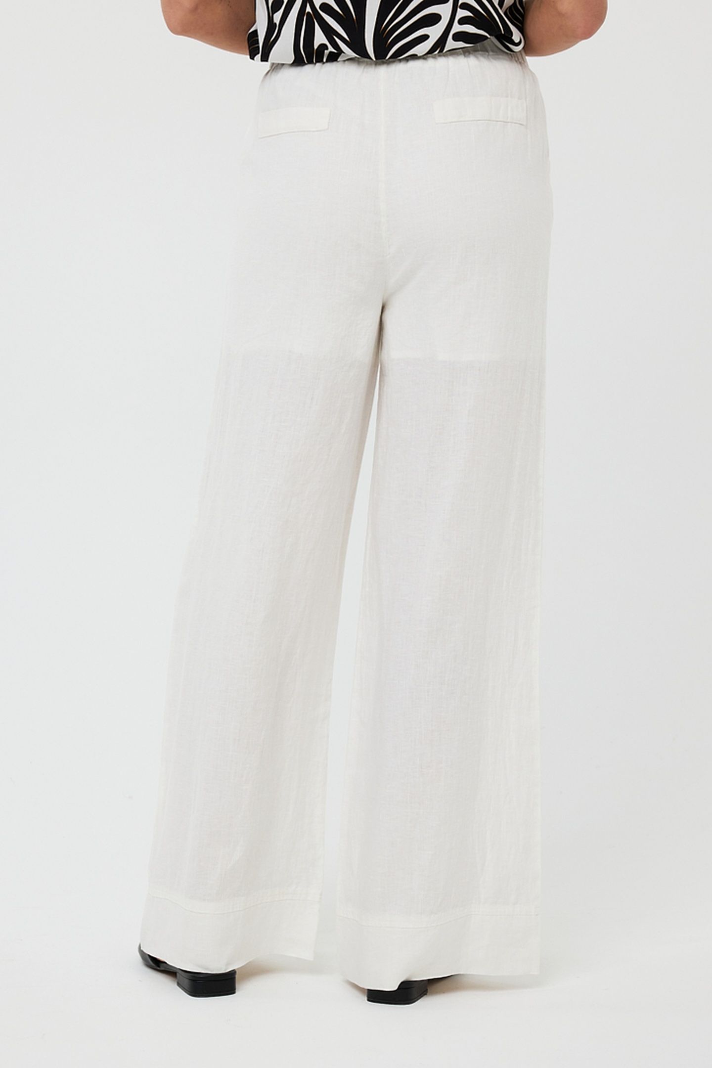 TROUSERS LINEN OFF WHITE 3