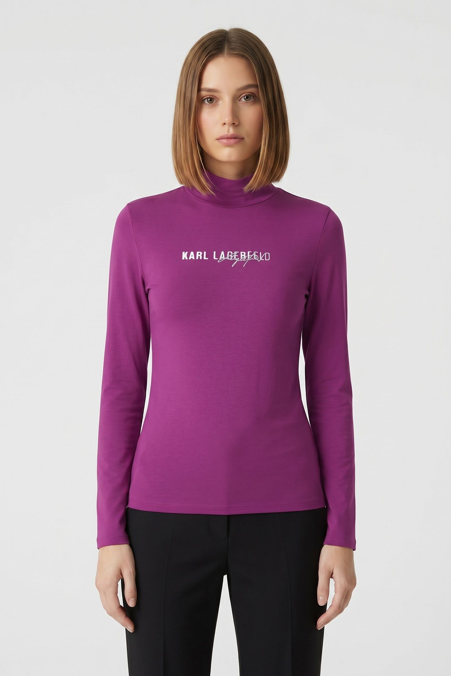 MOCK NECK LS T-SHIRT PHLOX 1