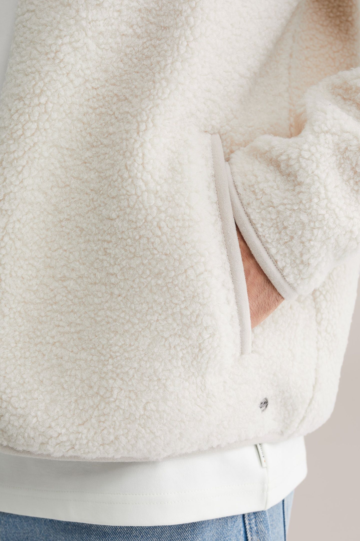 CARDIGAN WITH ZIPPER OFF-WHITE 5