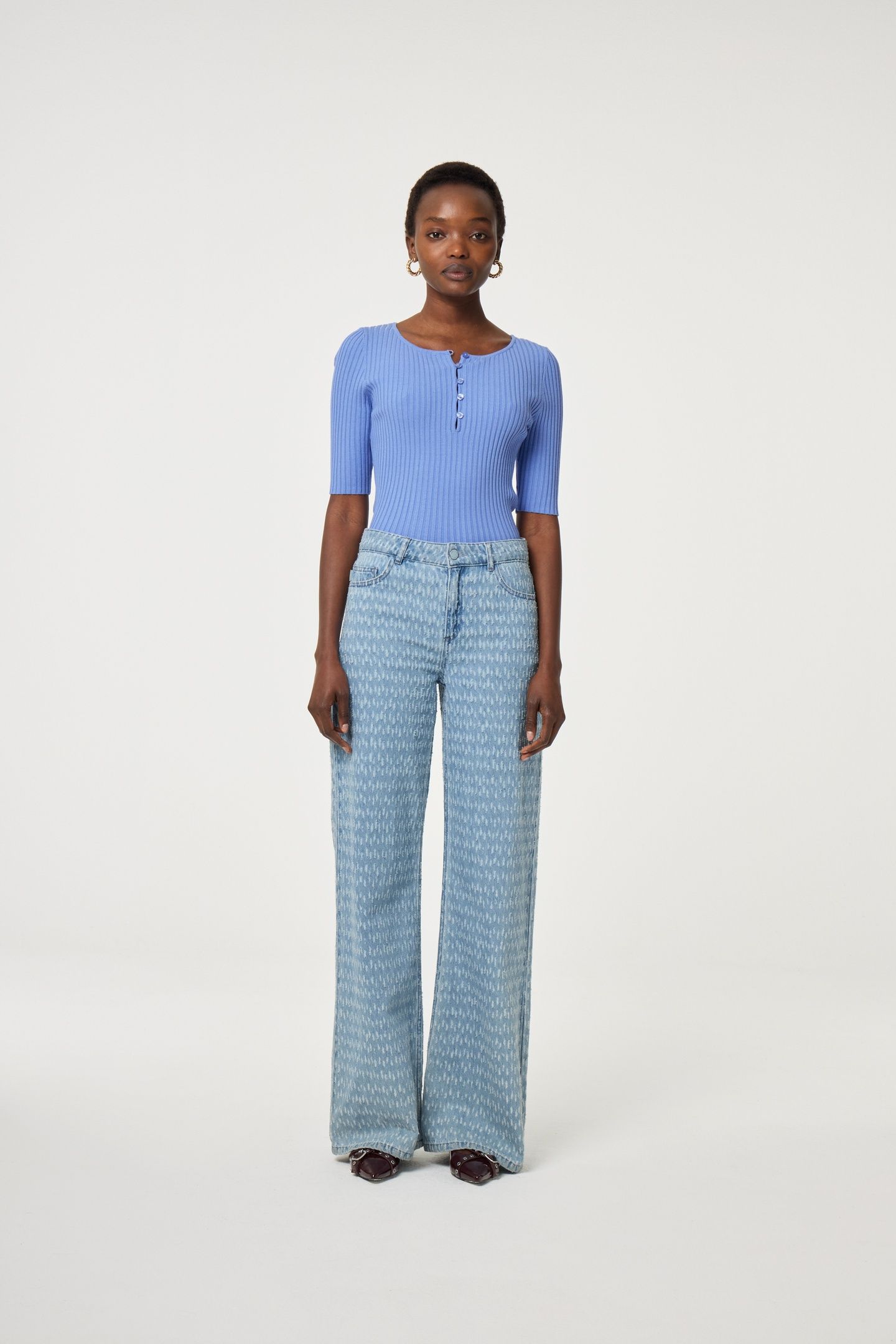 ALIDA PULLOVER FRENCH BLUE 1