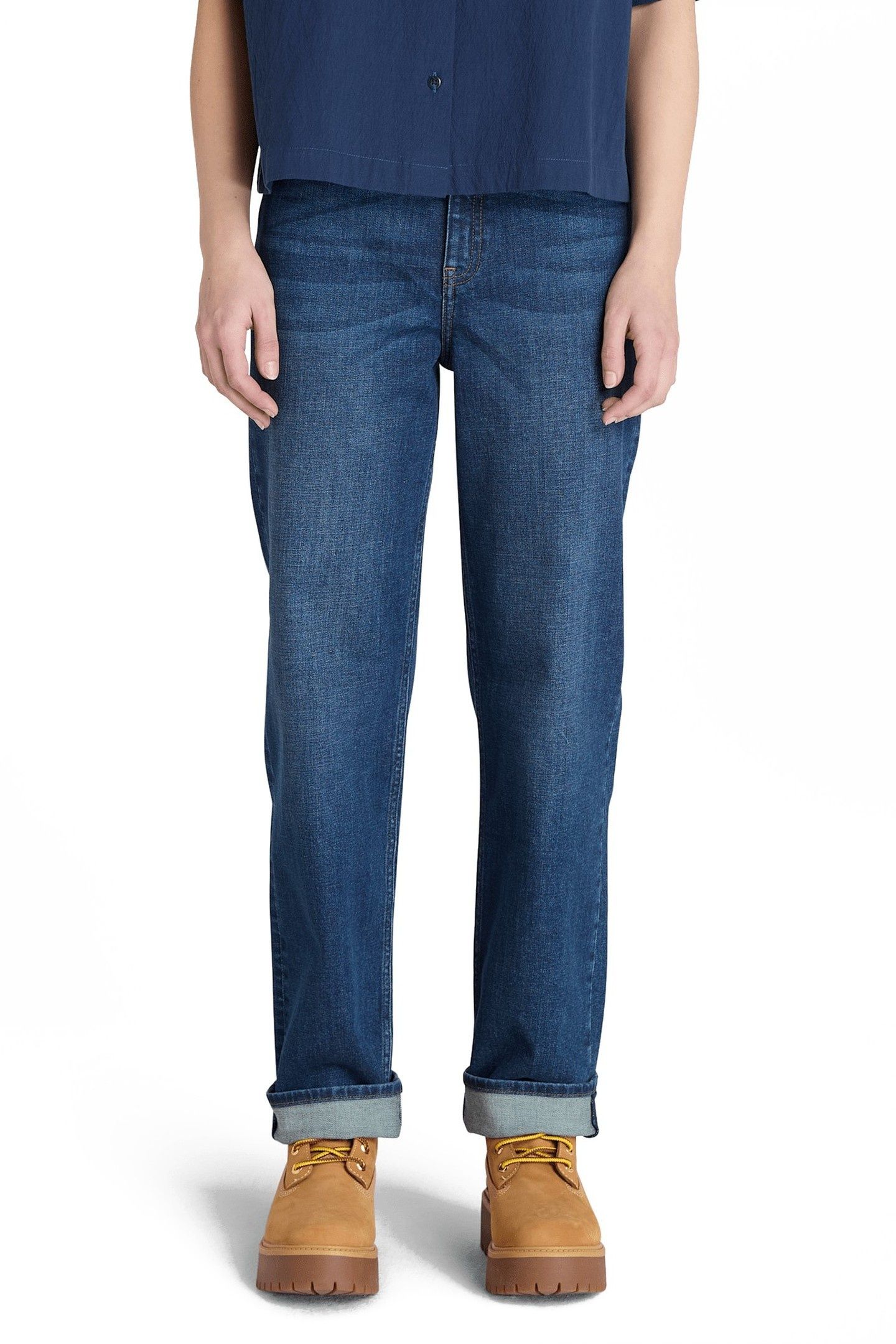 STRAIGHT DENIM PANTS MEDIUM BLUE 2