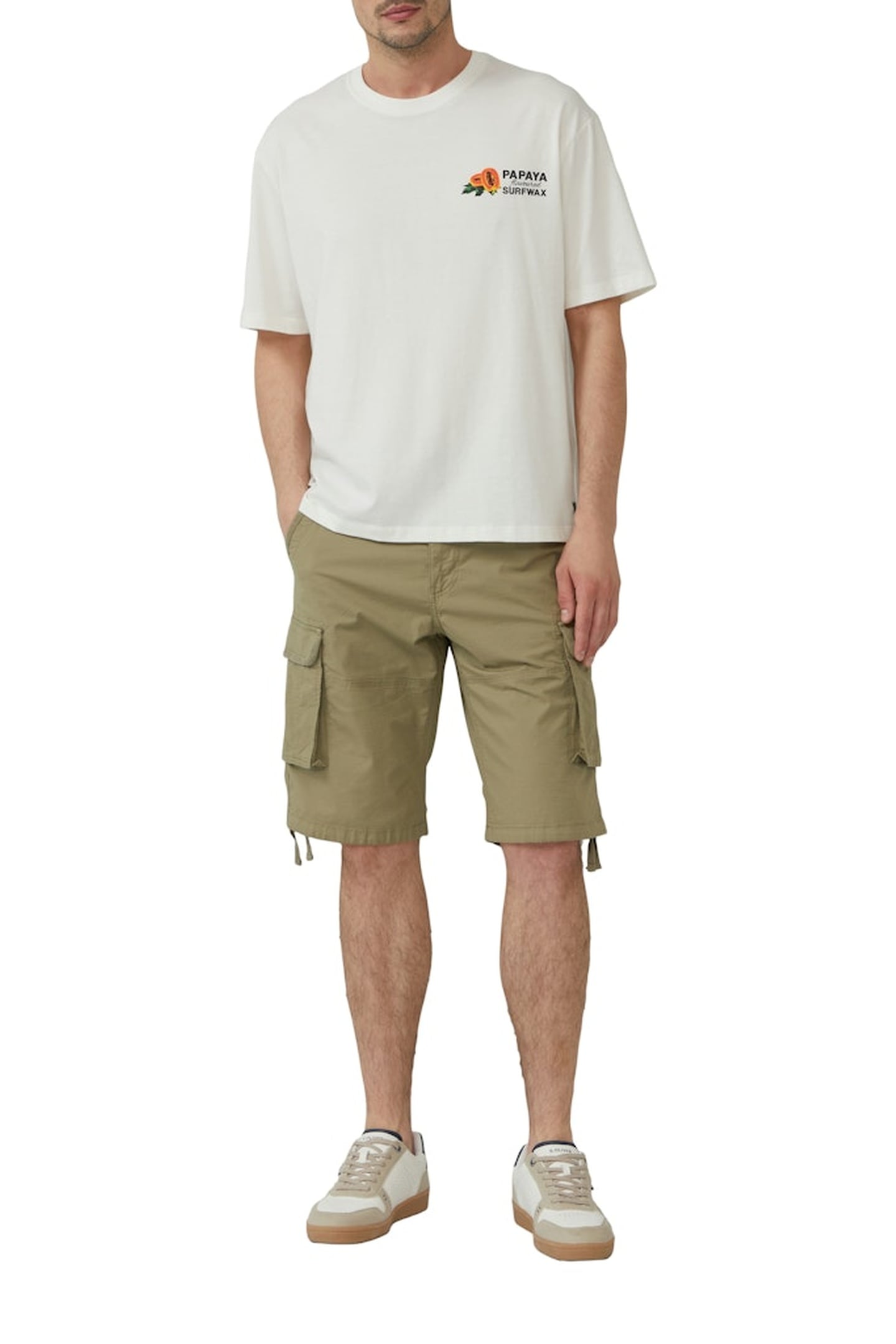 S.OLIVER SHORTS DARK GREEN 2